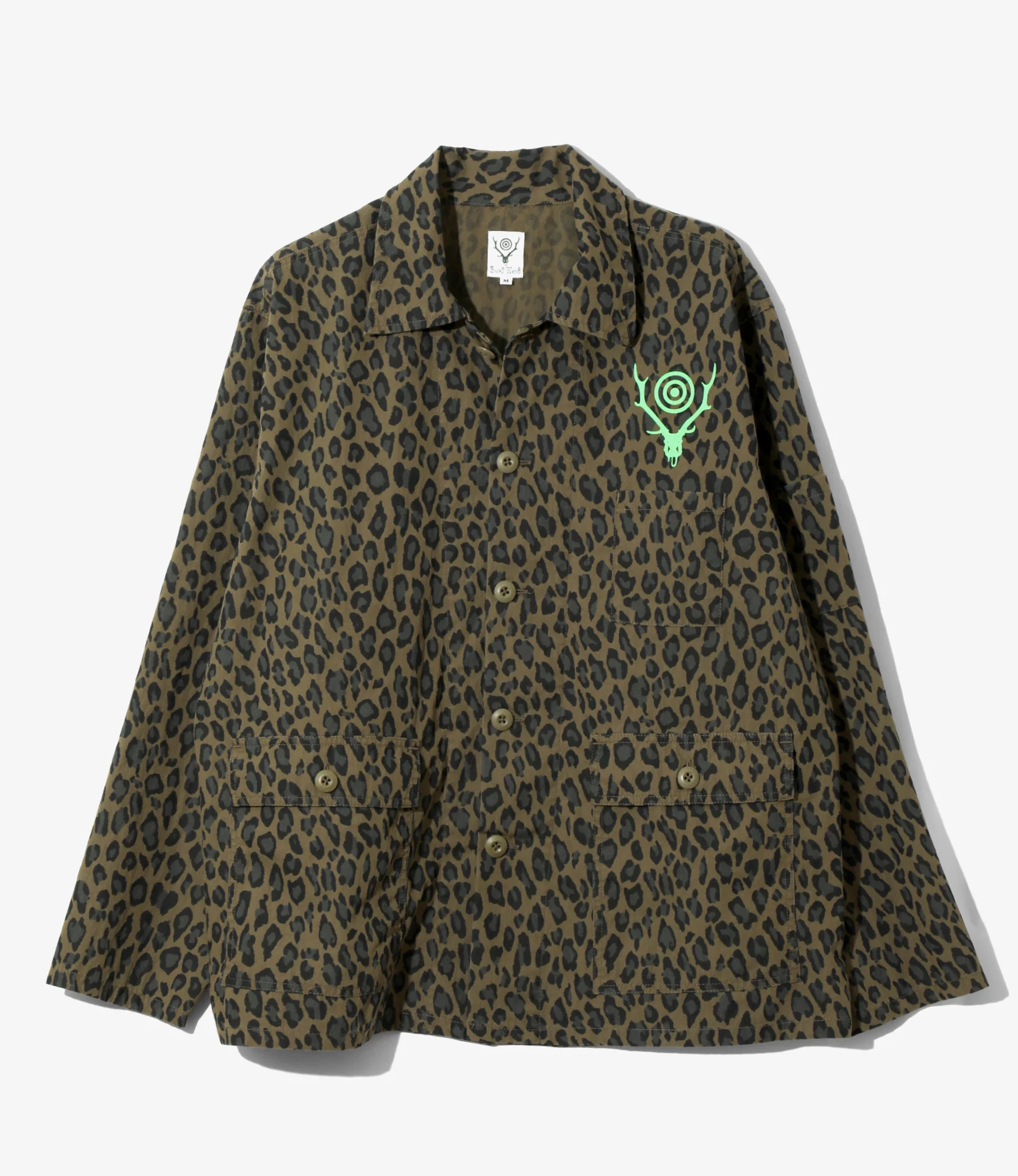 Women's Ranger Shirt - Olive - C/N Poplin / Leopard