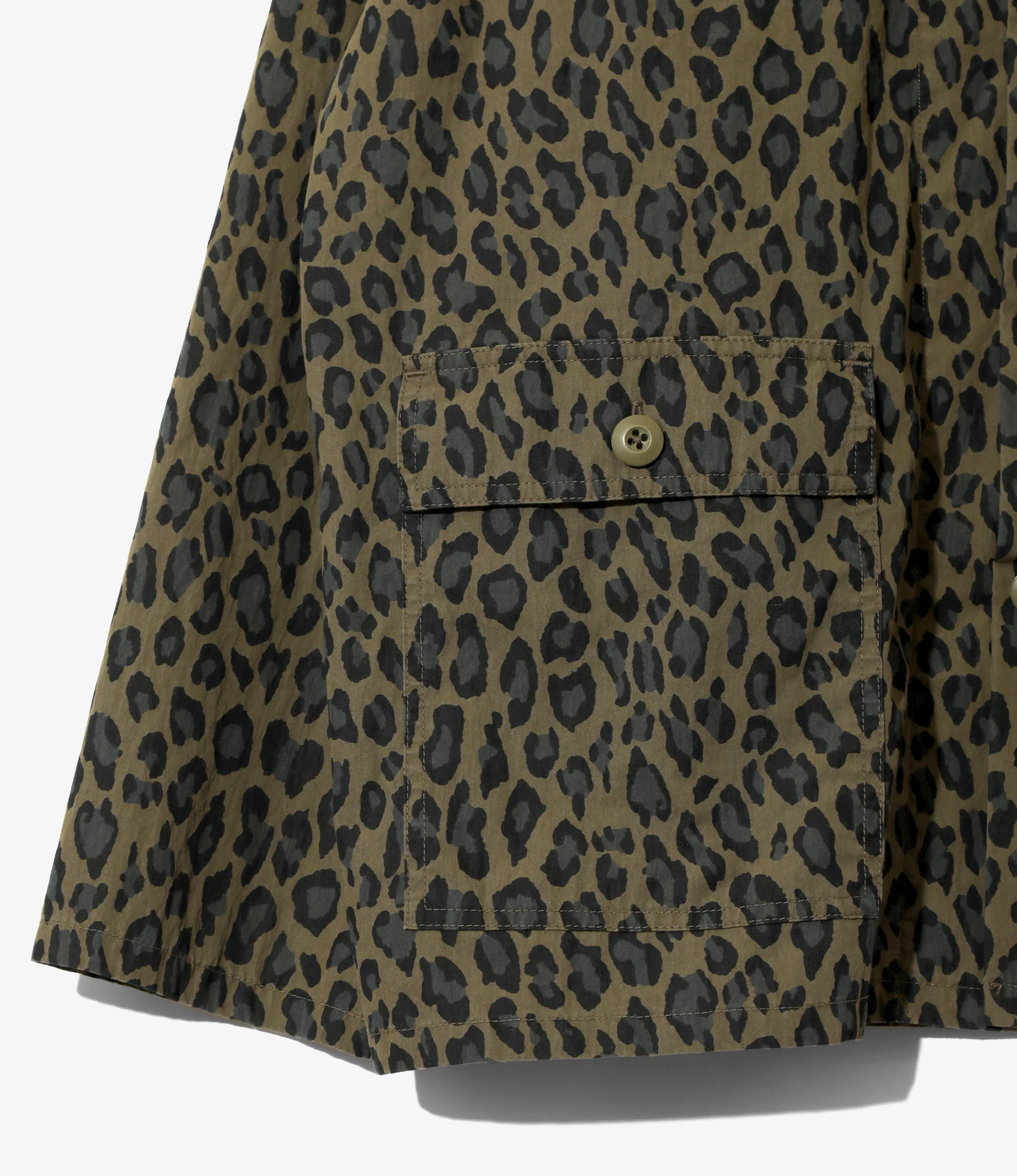 Women's Ranger Shirt - Olive - C/N Poplin / Leopard - Image 3