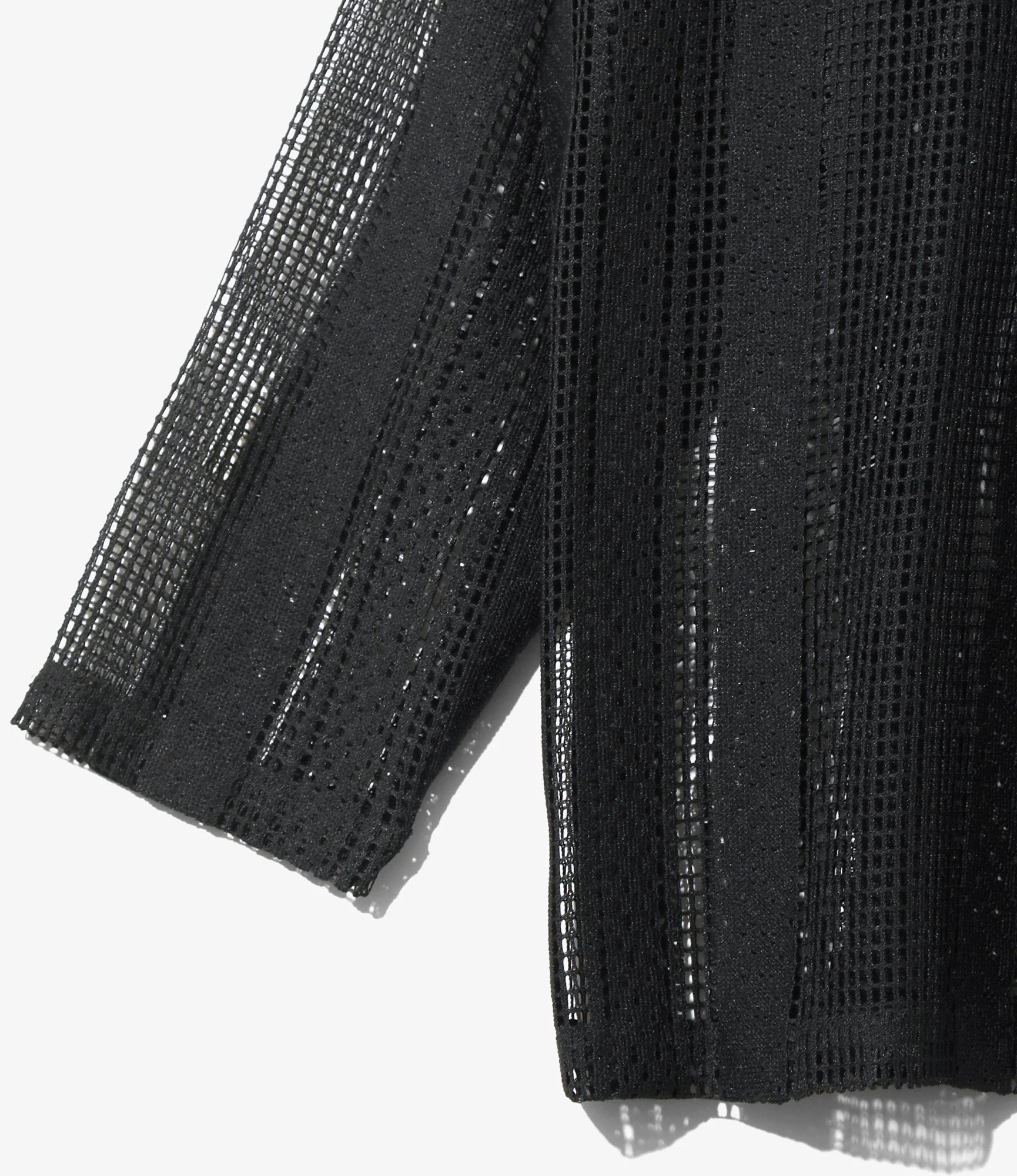 Women's V-Neck Cardigan - Black - Poly Lace Jq. - Image 2