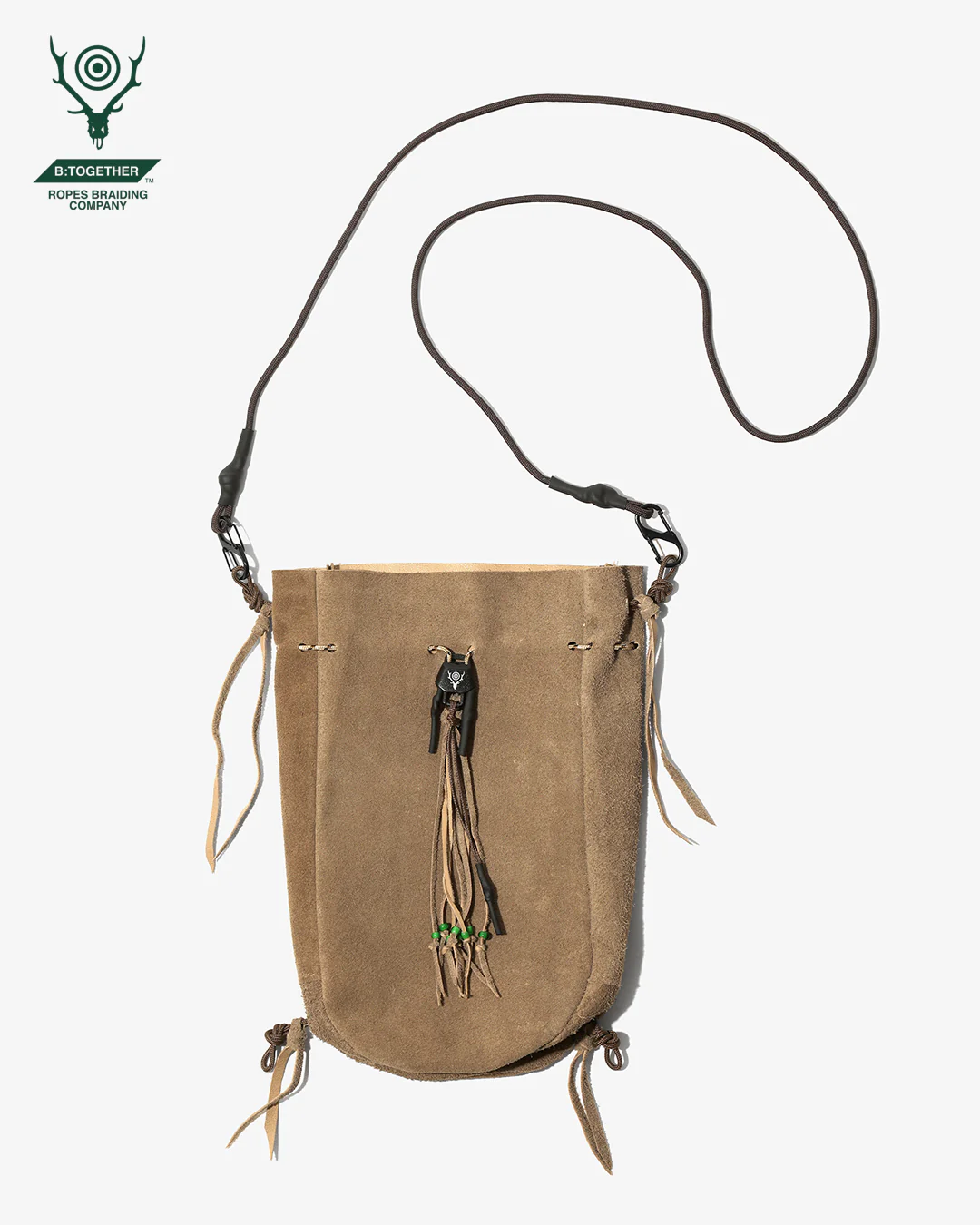 South2 West8 x B:Together Leather Pouch - Beige - Image 2