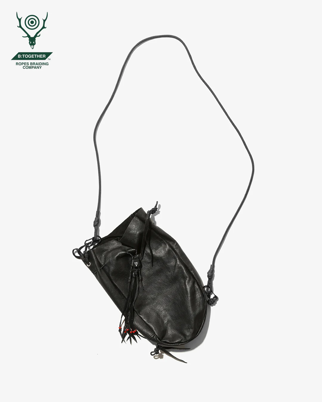 South2 West8 x B:Together Leather Pouch - Black - Image 5
