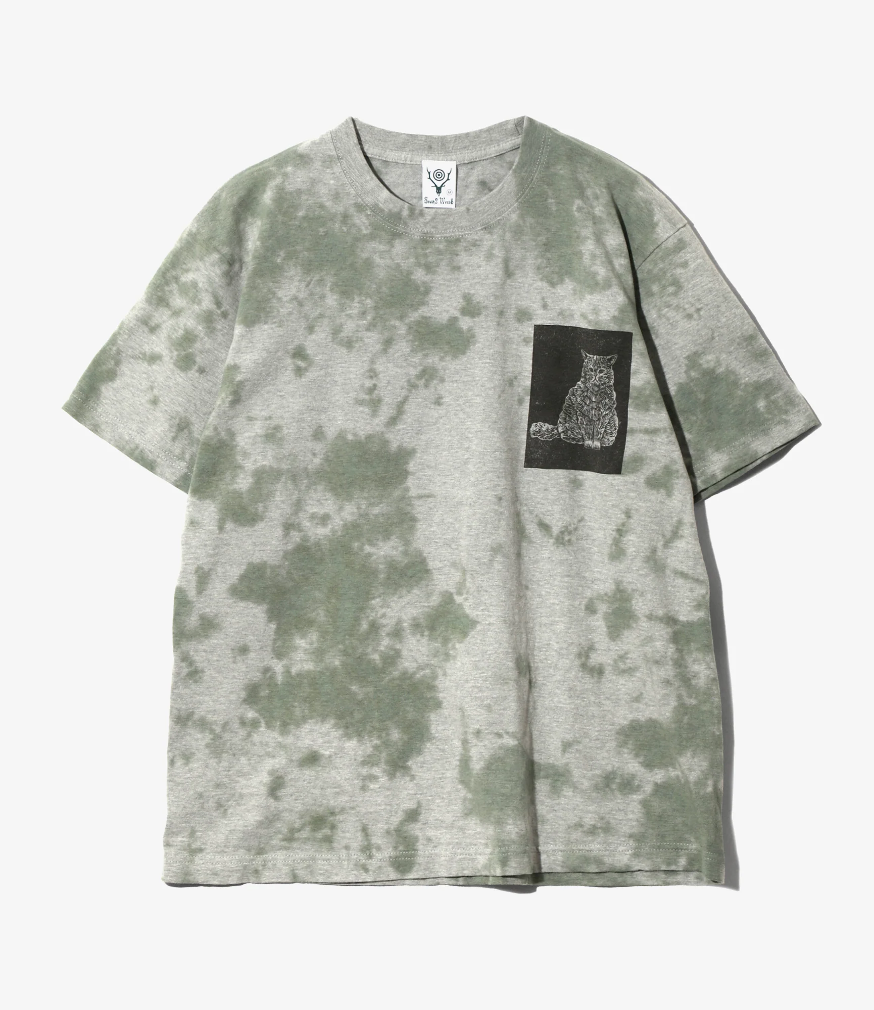South2 West8 x F.KITAMURA S/S Tee - Green - C/PE Jersey / Cat