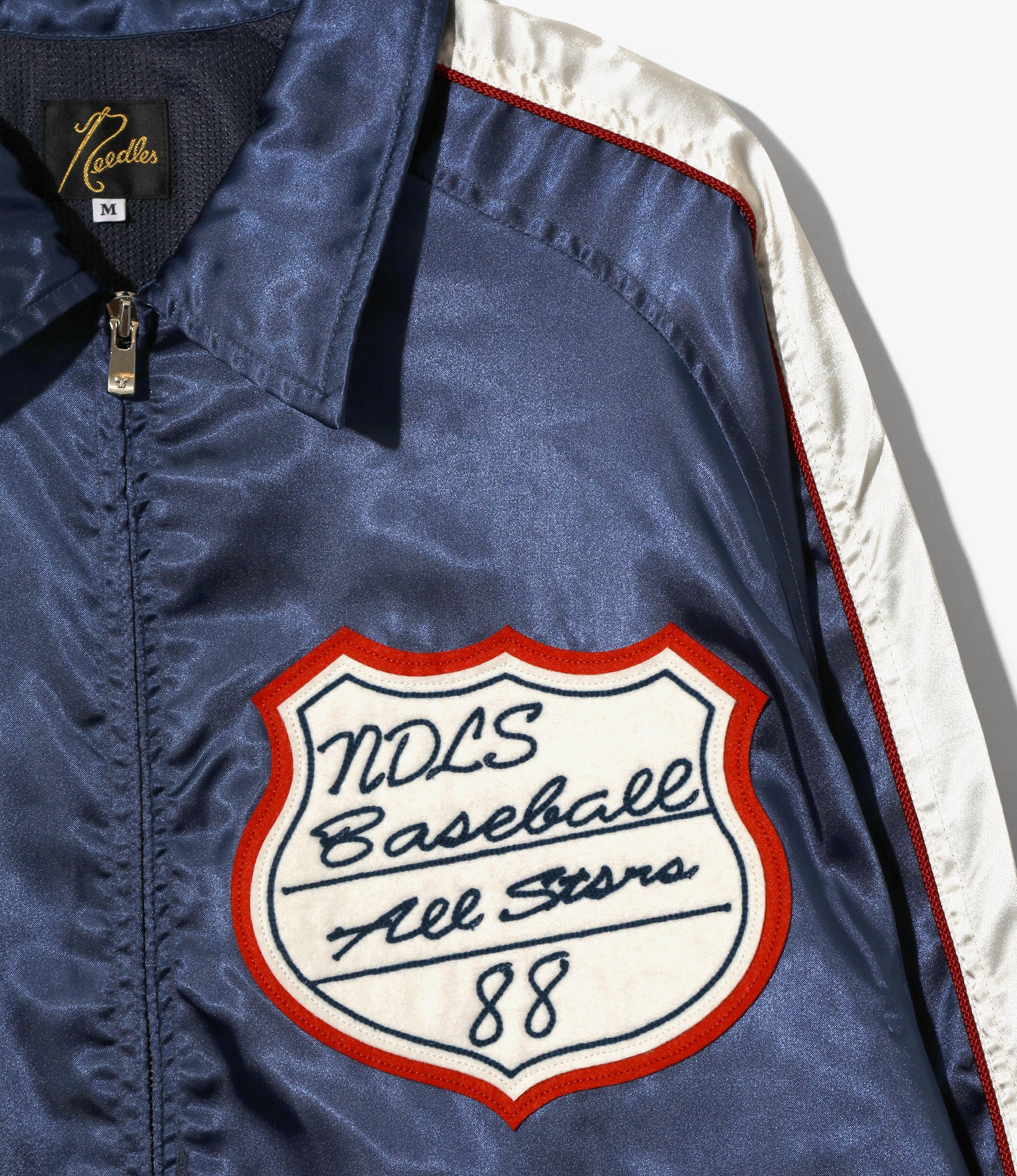 Stadium Jacket - Navy - Poly Sateen - Image 2