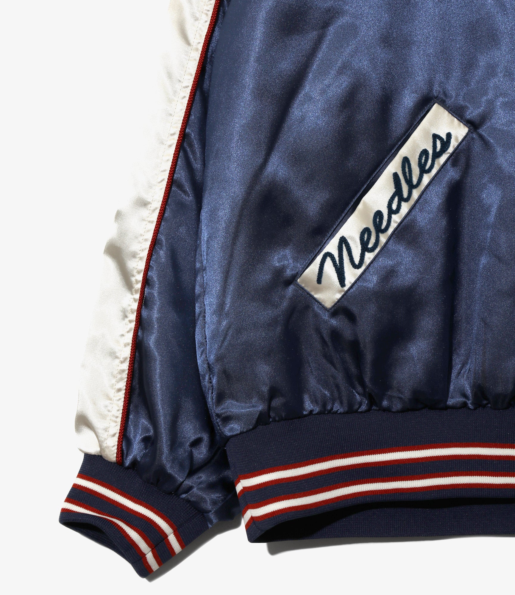 Stadium Jacket - Navy - Poly Sateen - Image 3