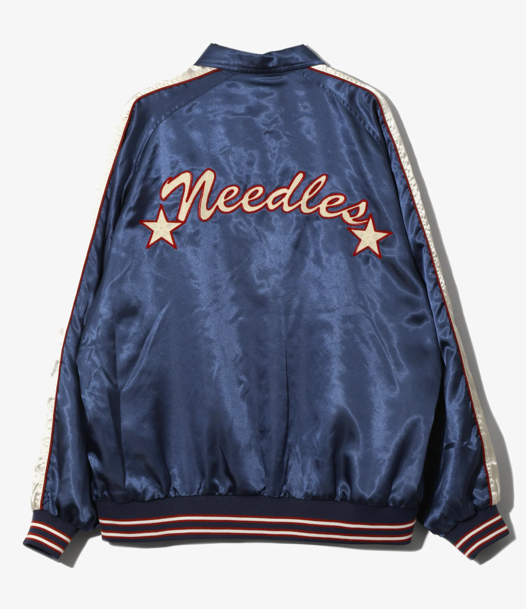 Stadium Jacket - Navy - Poly Sateen - Image 4