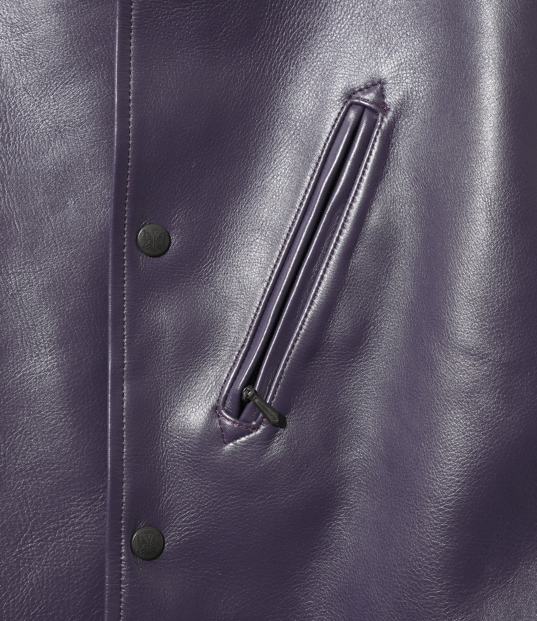 Sur Coat - Purple - Cowhide Lthr. - Image 3
