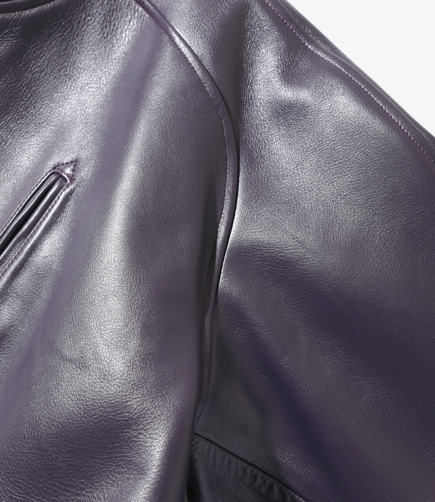 Sur Coat - Purple - Cowhide Lthr. - Image 4