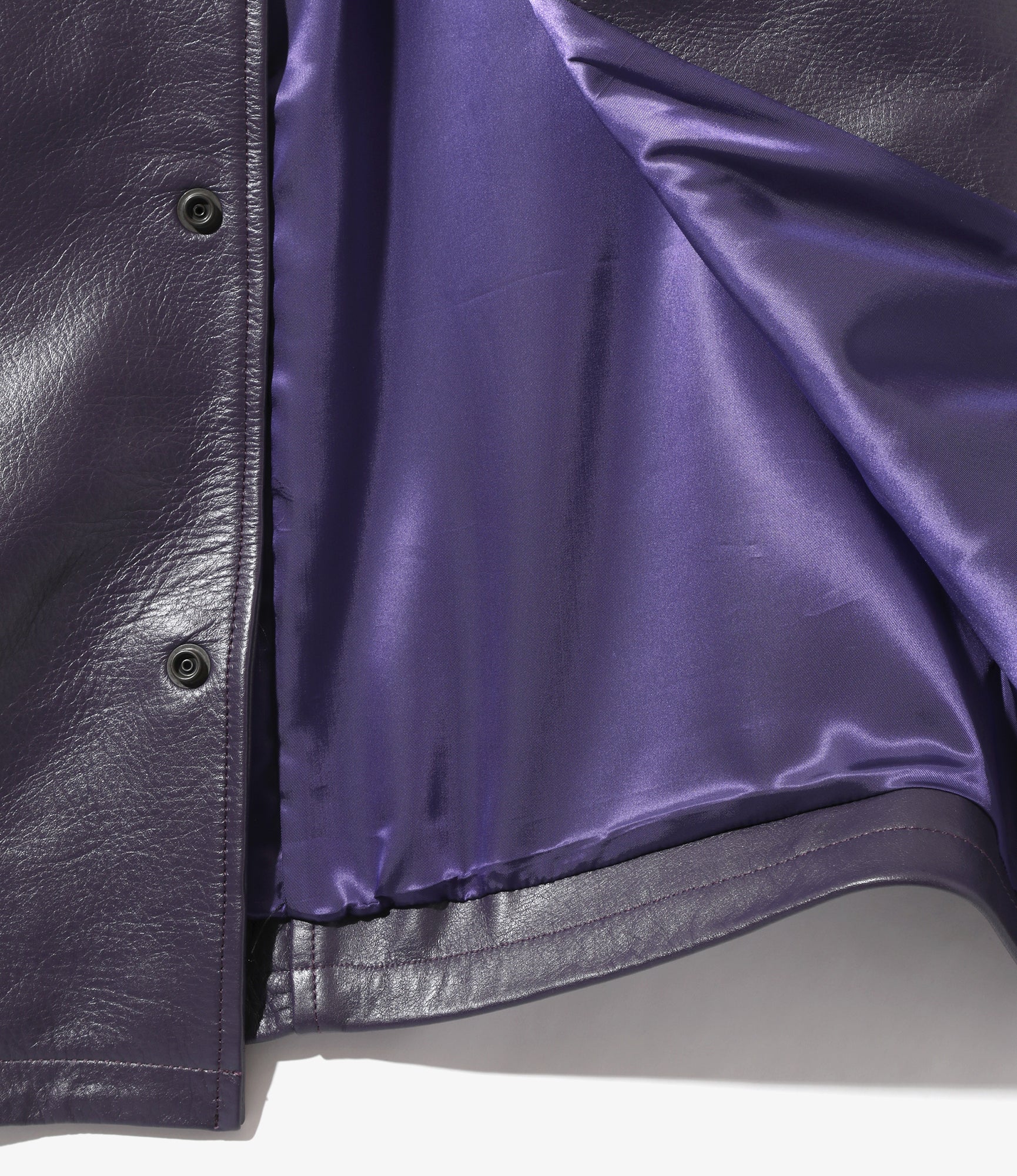 Sur Coat - Purple - Cowhide Lthr. - Image 6