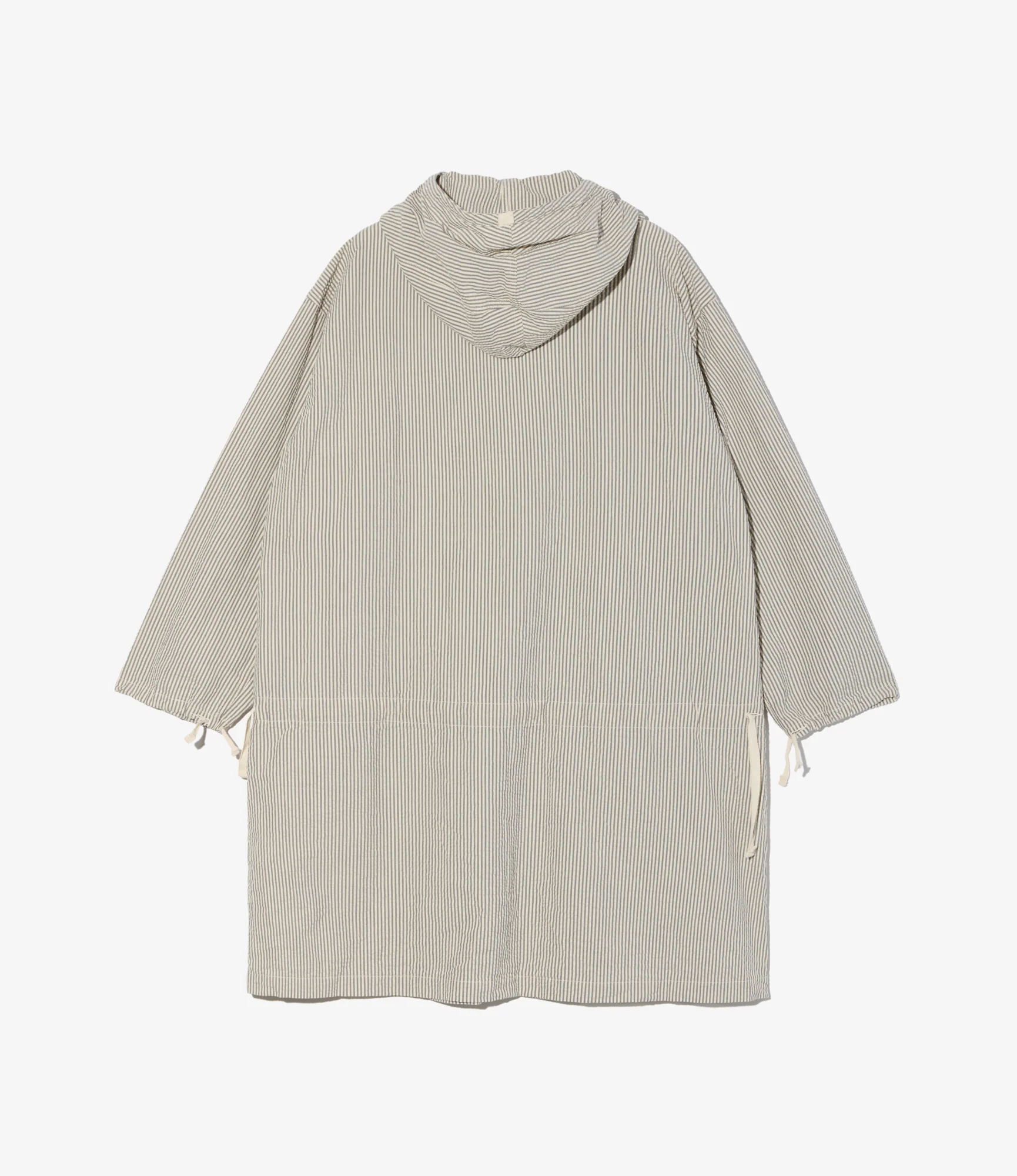 Binocular Dress - Navy/Natural Cotton Seersucker - Image 4
