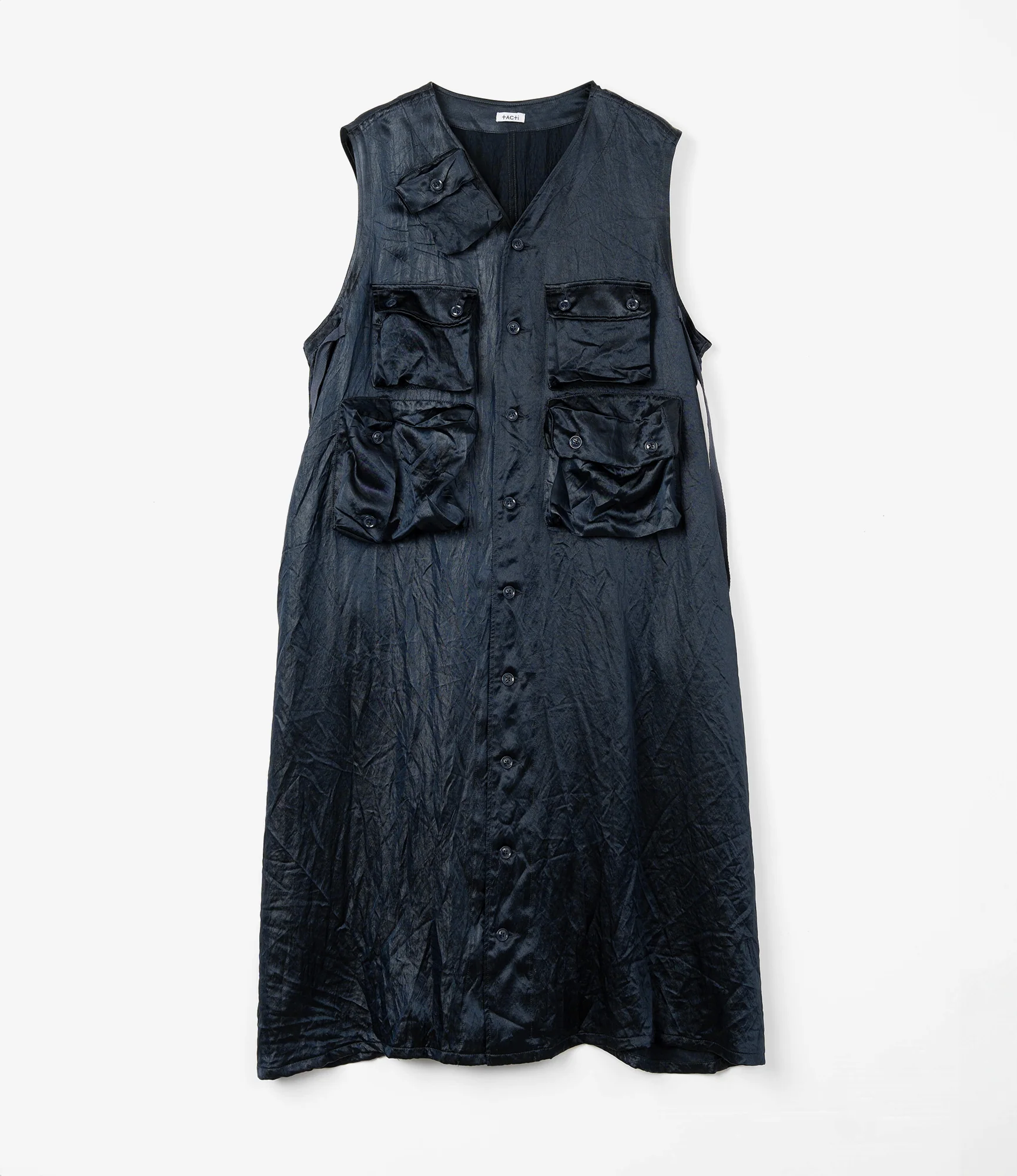 Women's C-1 Dress - Dk. Navy Shiny Acetate