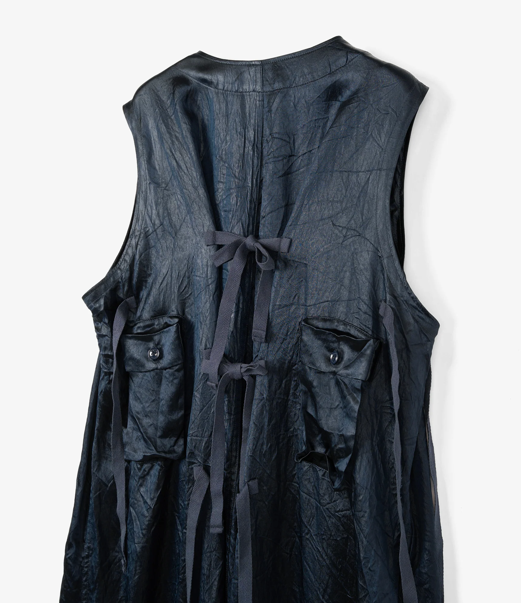 Women's C-1 Dress - Dk. Navy Shiny Acetate - Image 4