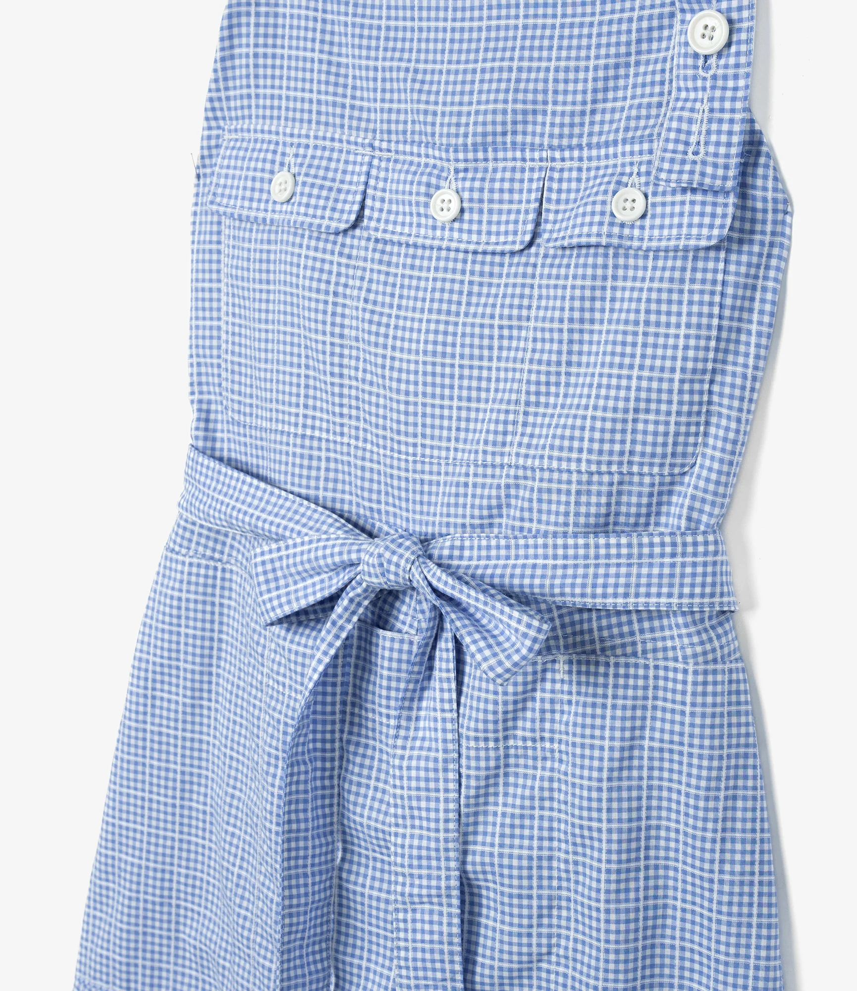 Women's Craft Dress - Lt. Blue Windowpane Gingham - Image 4