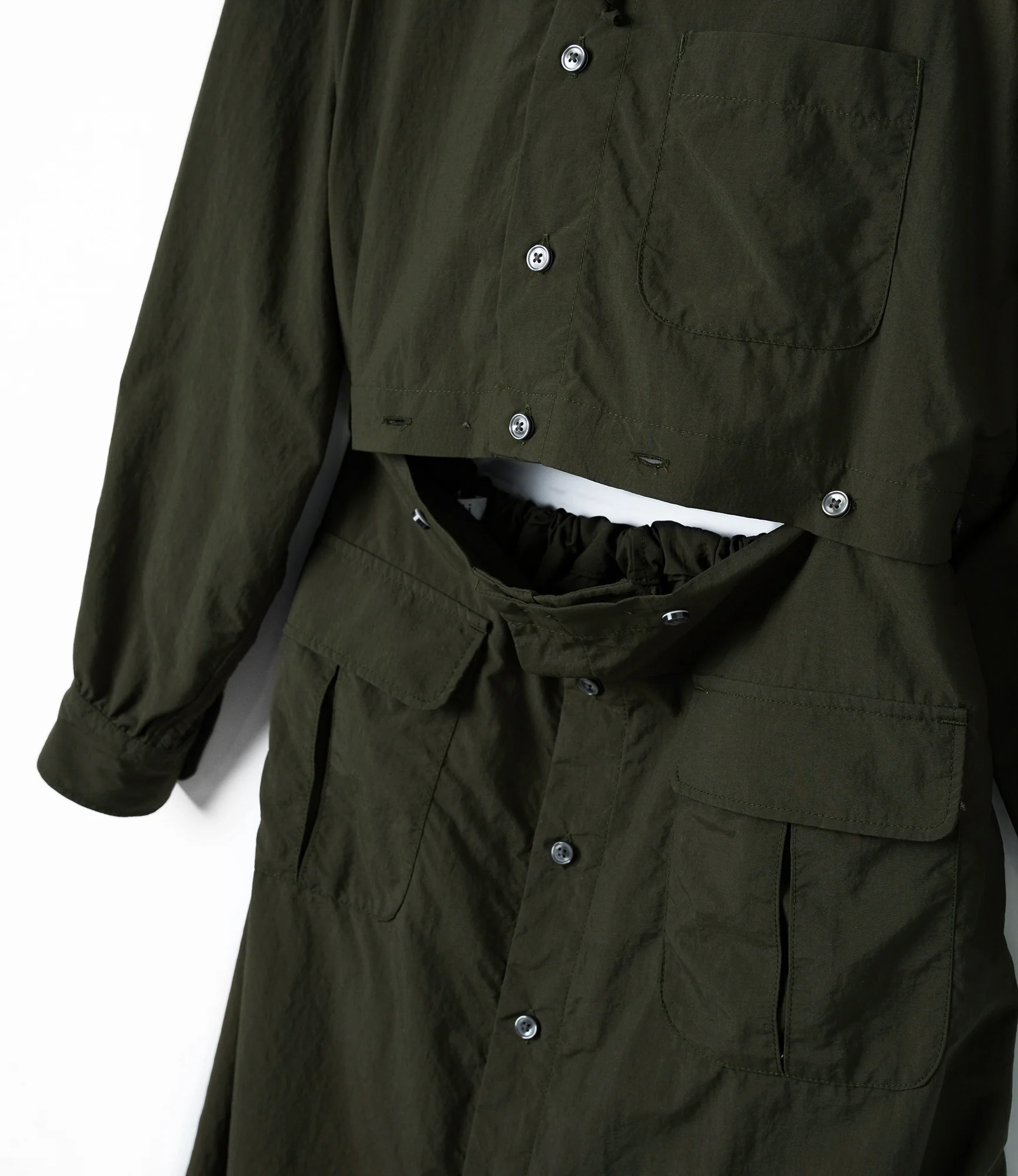 Women's Shifting Dress - Dk. Olive Recycled Poly - Image 3