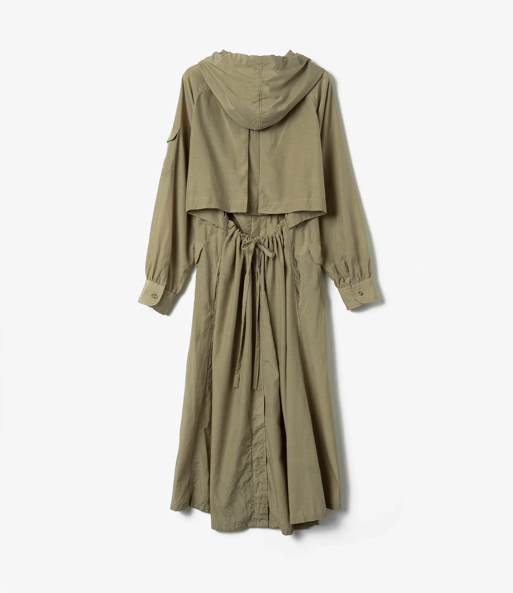 Women's Shifting Dress - Khaki Sheer Cupro - Image 2