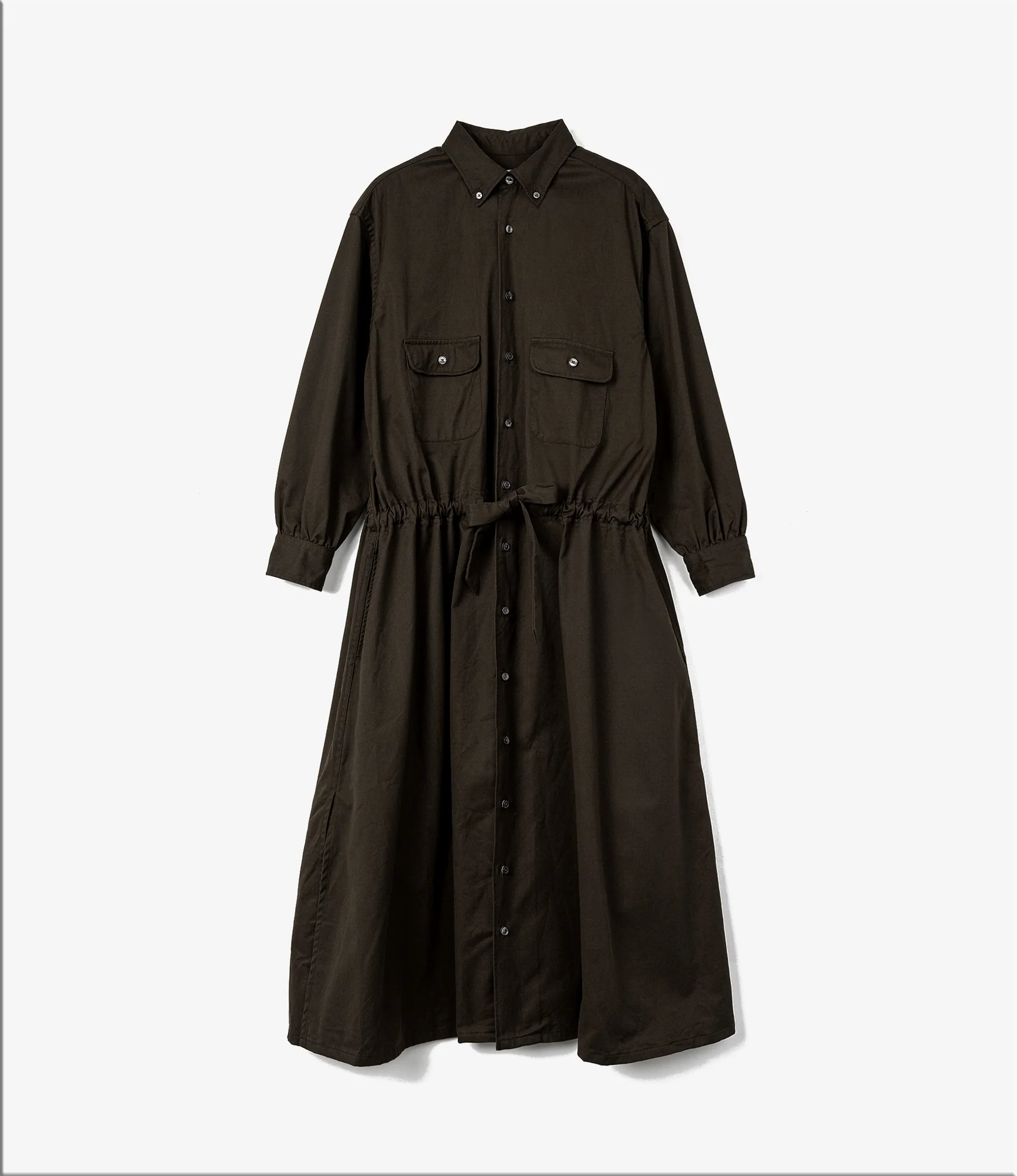 Women's The Button Down Dress - Dk. Brown RAF Twill - Image 2