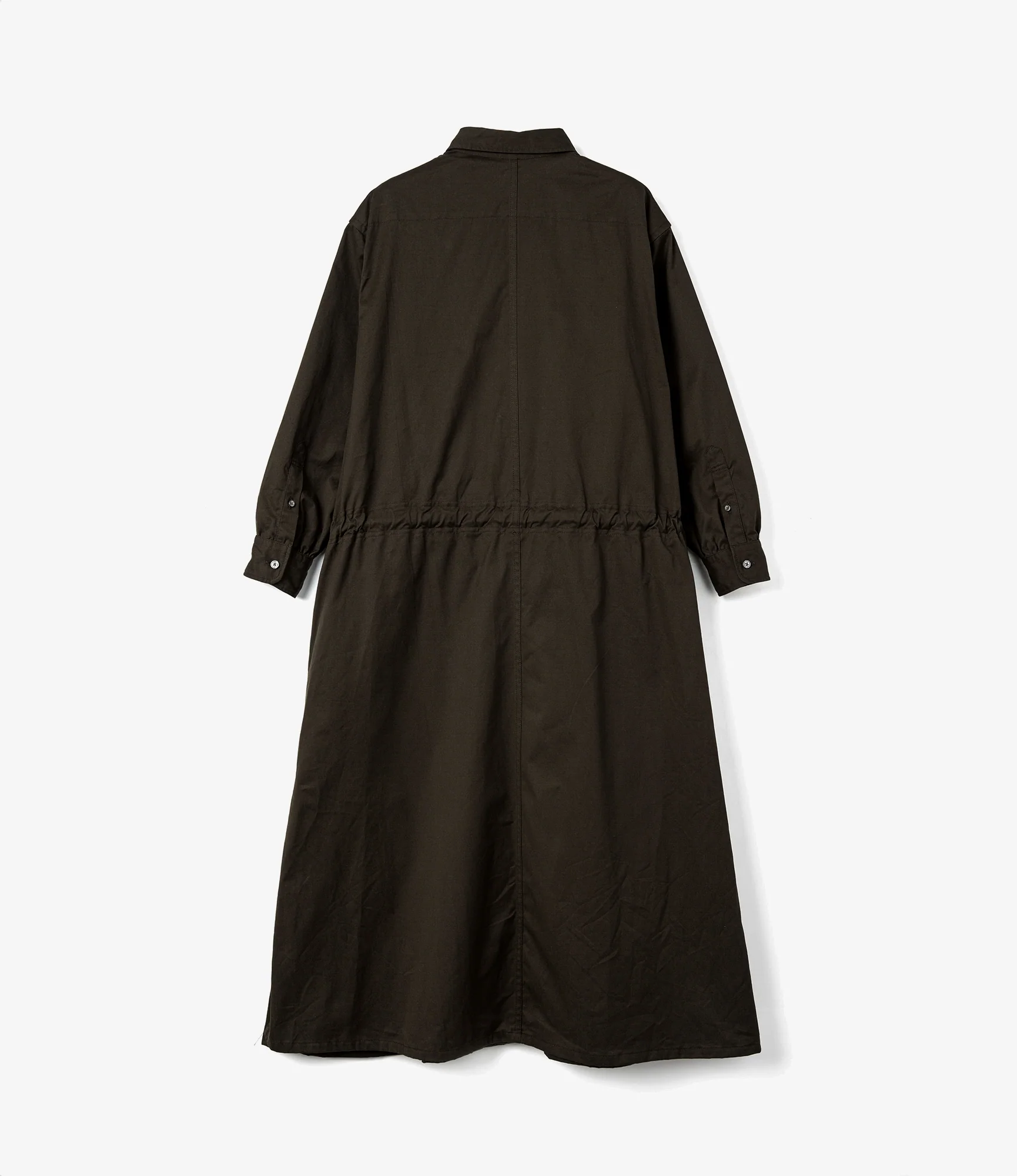 Women's The Button Down Dress - Dk. Brown RAF Twill - Image 3
