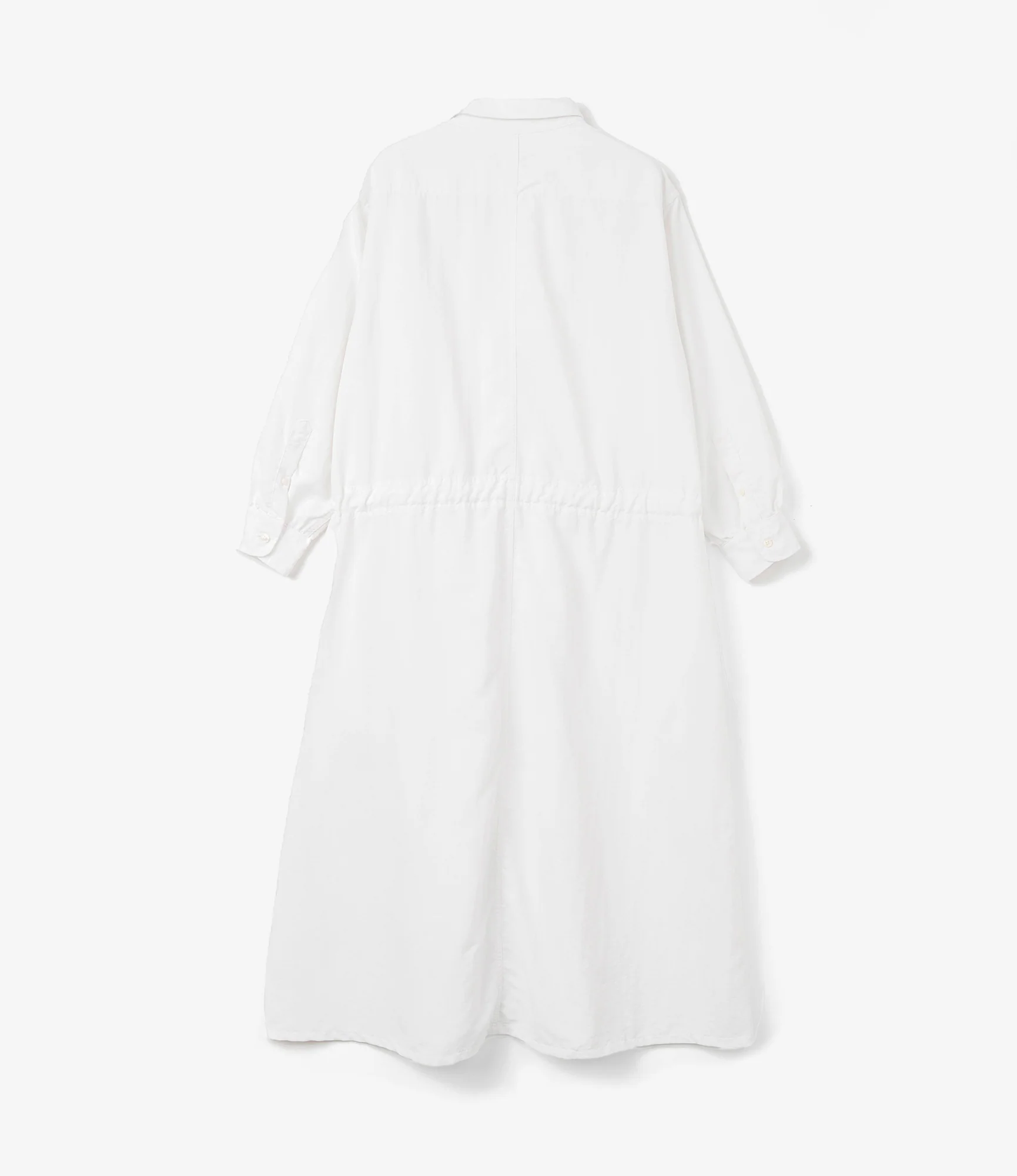Women's The Button Down Dress - White Nylon 4ply Taslan - Image 3