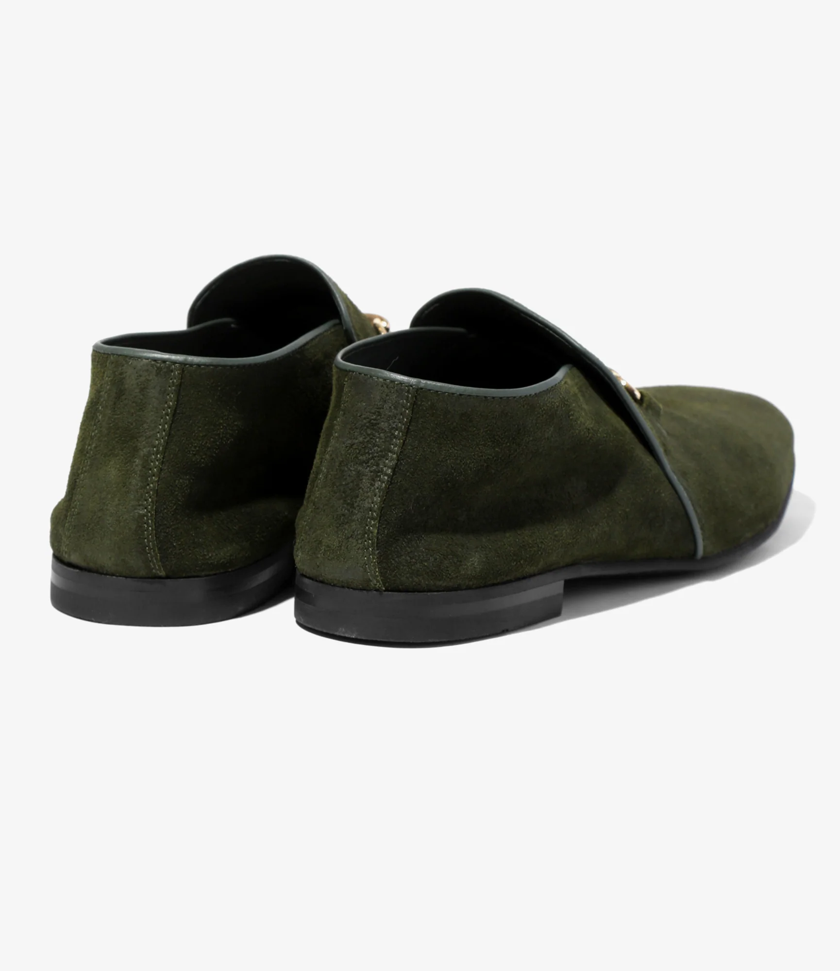 Tassel Bit Slip-On Chukka - Olive - Image 6