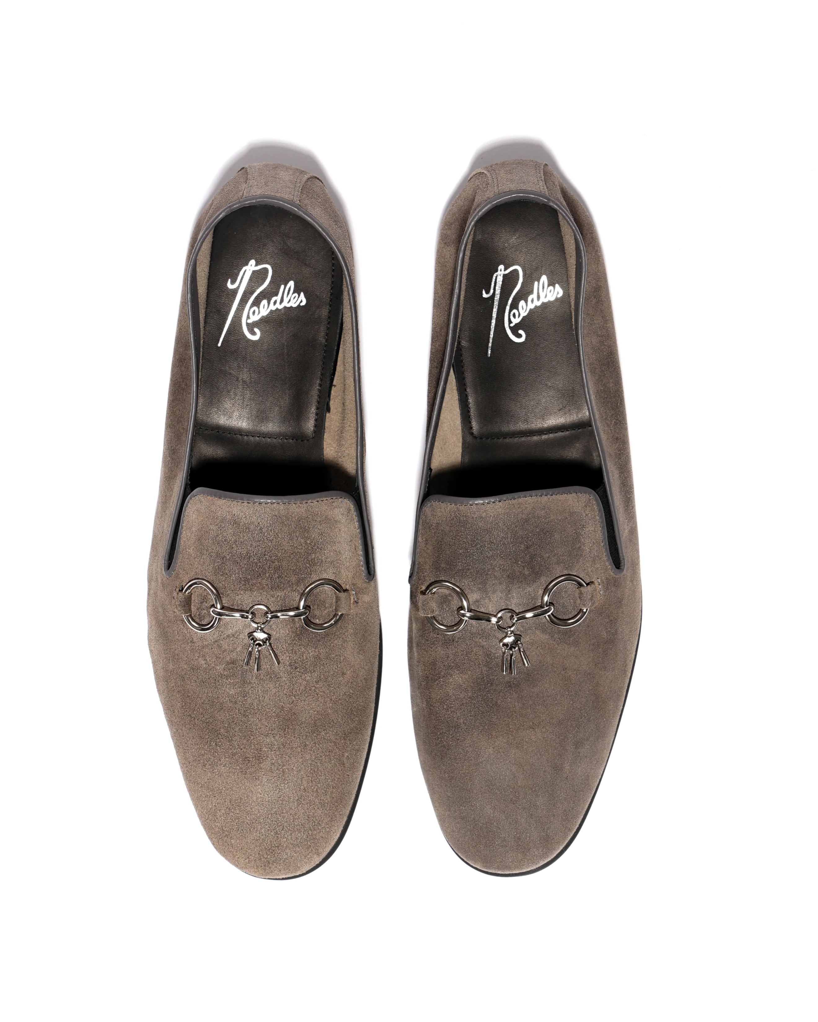 Tassel Bit Unlined Slip-on - Roughout - Taupe - Image 5