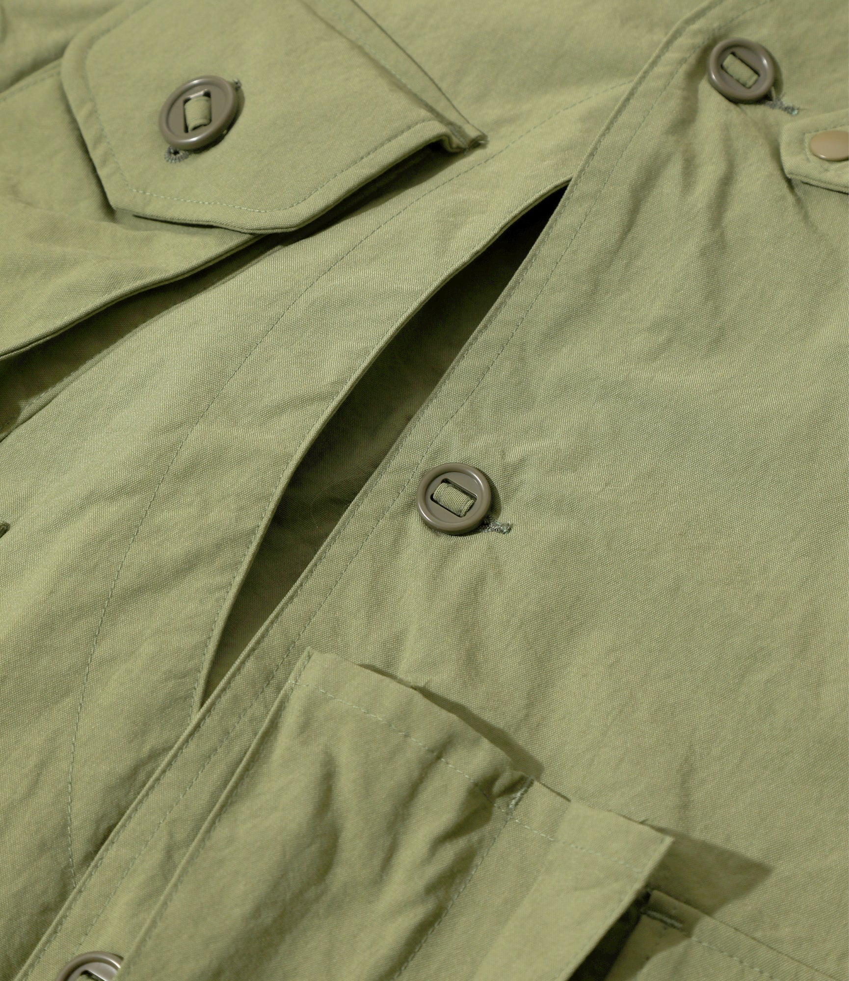 Tenkara Jacket - Lt. Olive - Nylon Oxford - Image 3