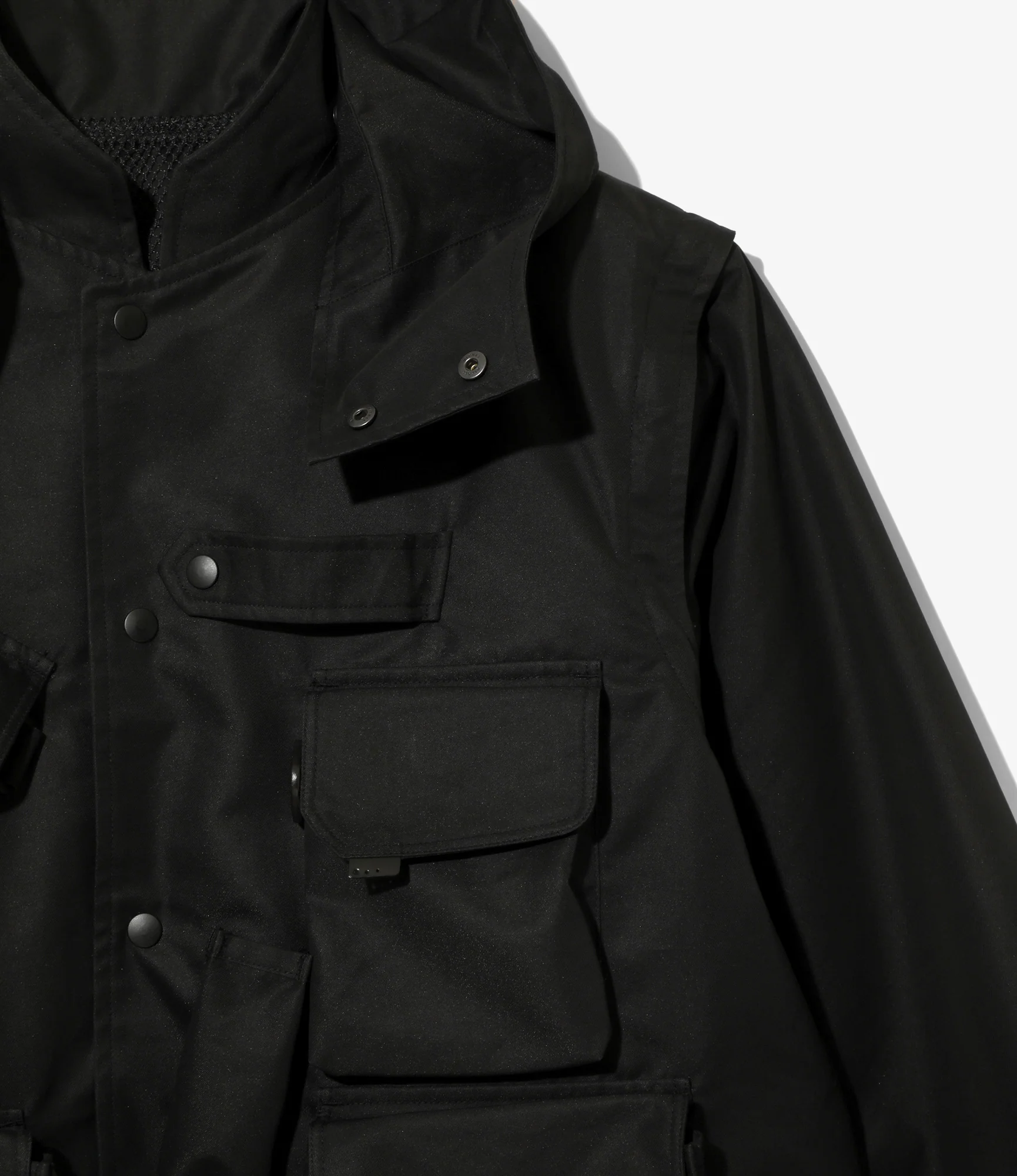 Tenkara Trout Parka - Black - C/PE Twill - Image 2