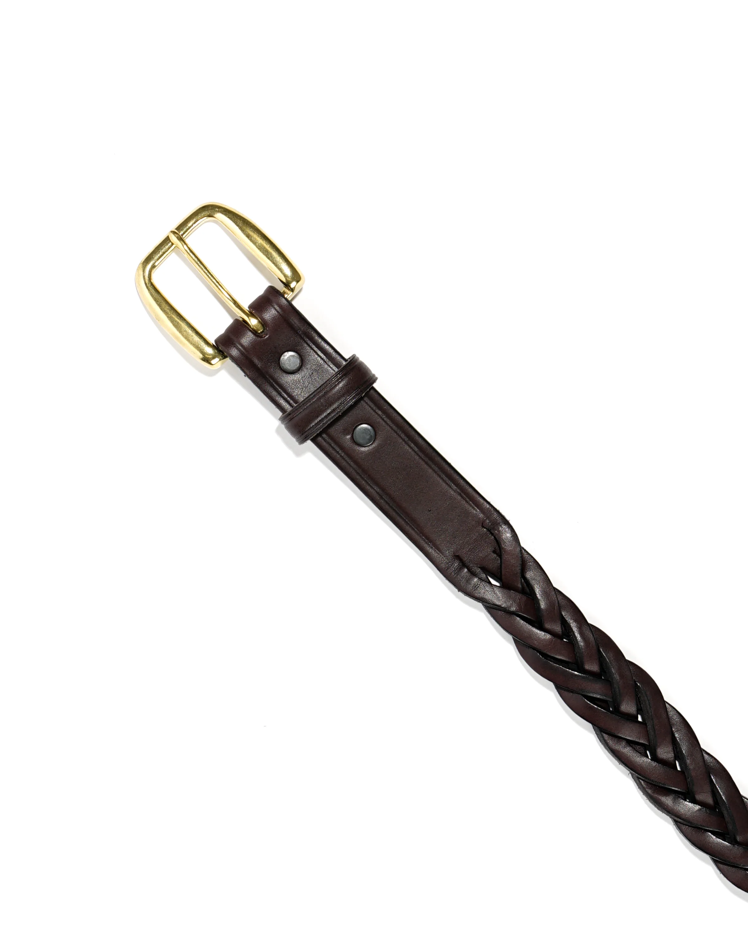 1 1/4" Braided Belt - Havana - Image 2