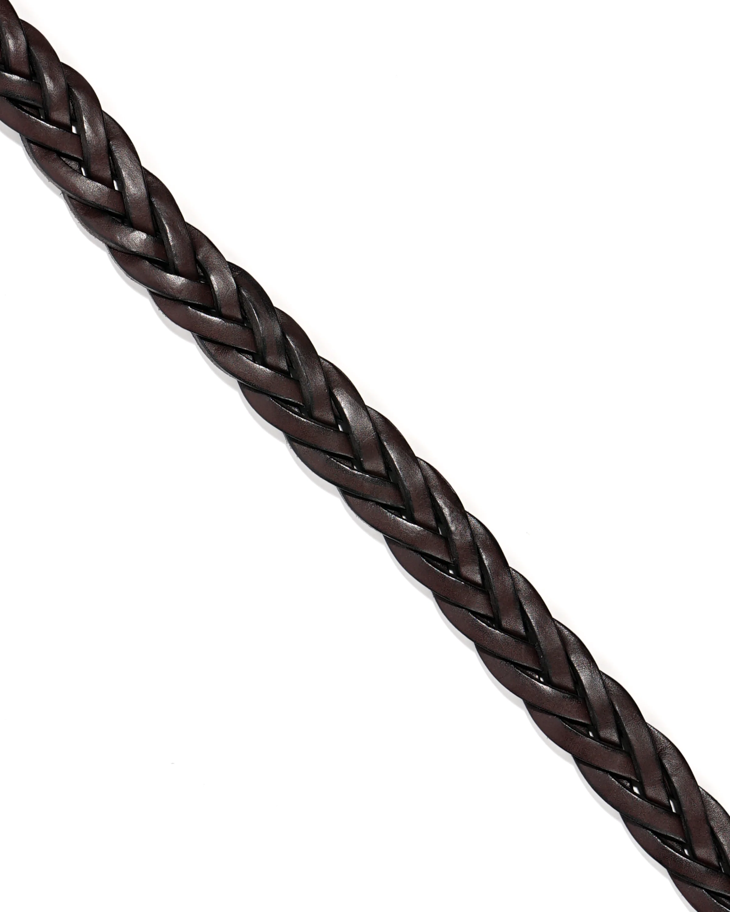 1 1/4" Braided Belt - Havana - Image 3