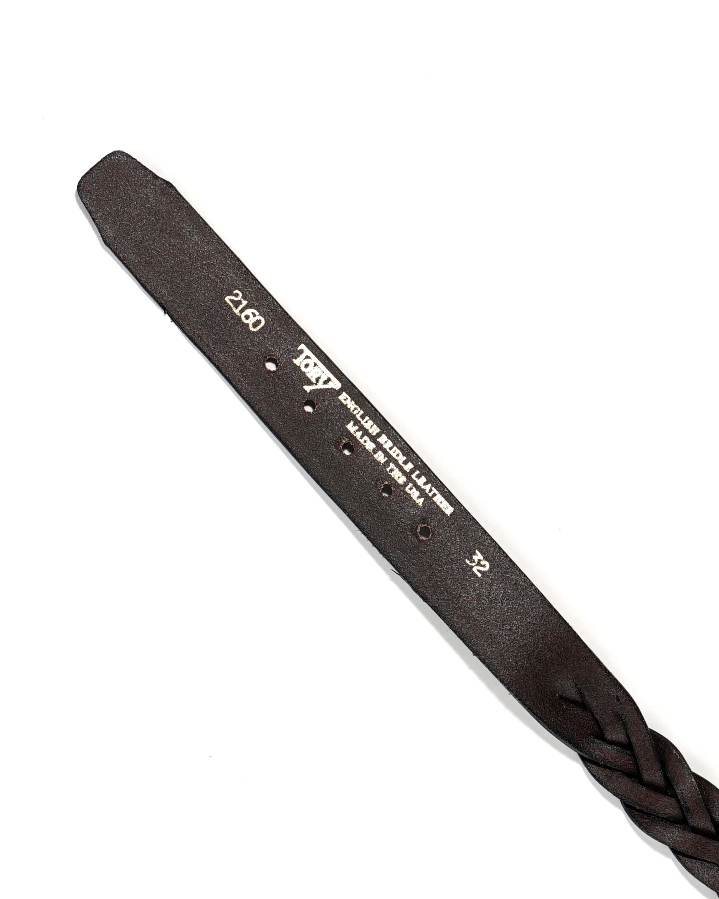 1 1/4" Braided Belt - Havana - Image 5