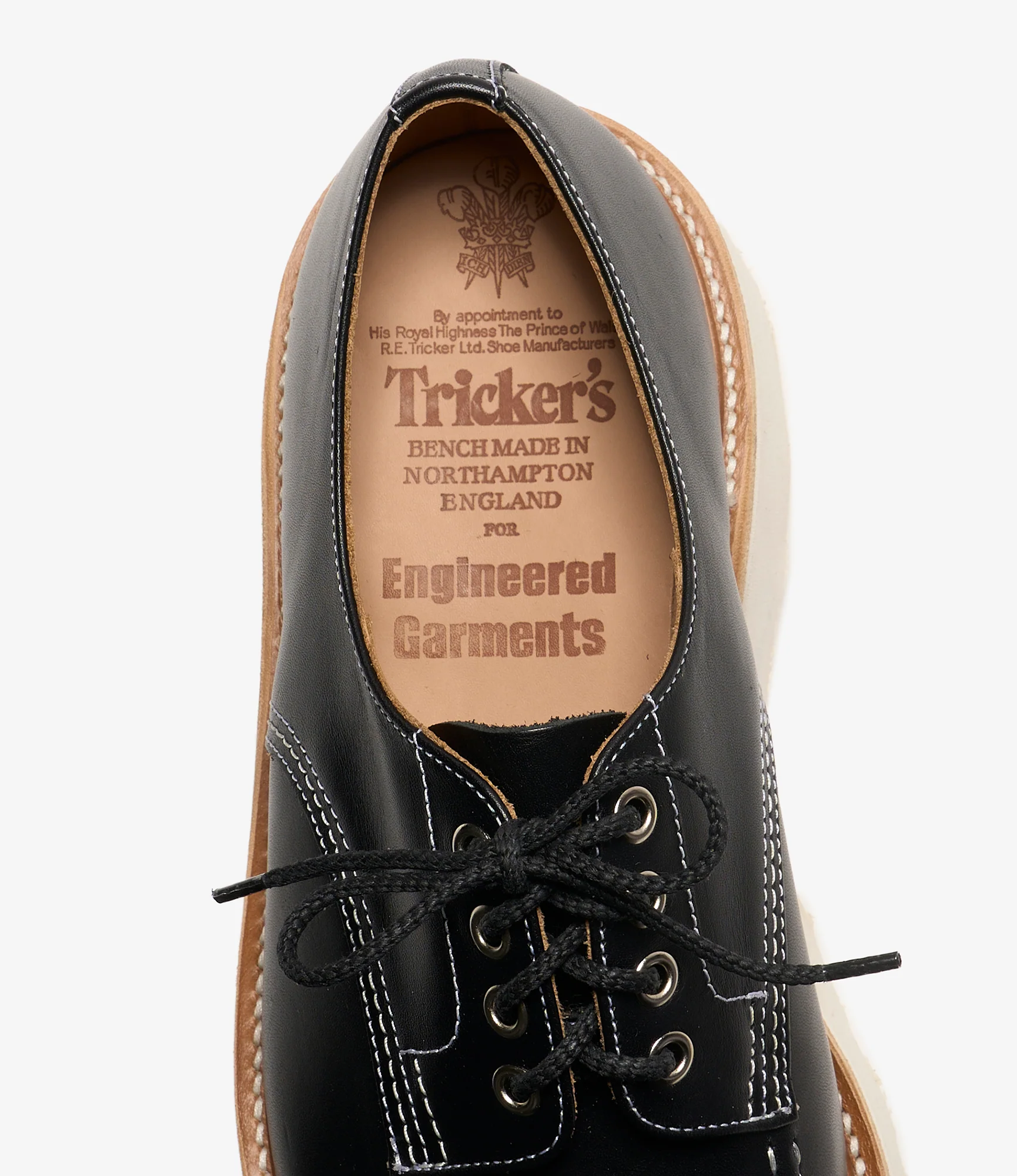 Tricker's x EG - Black Hand Sewn Derby - Image 6