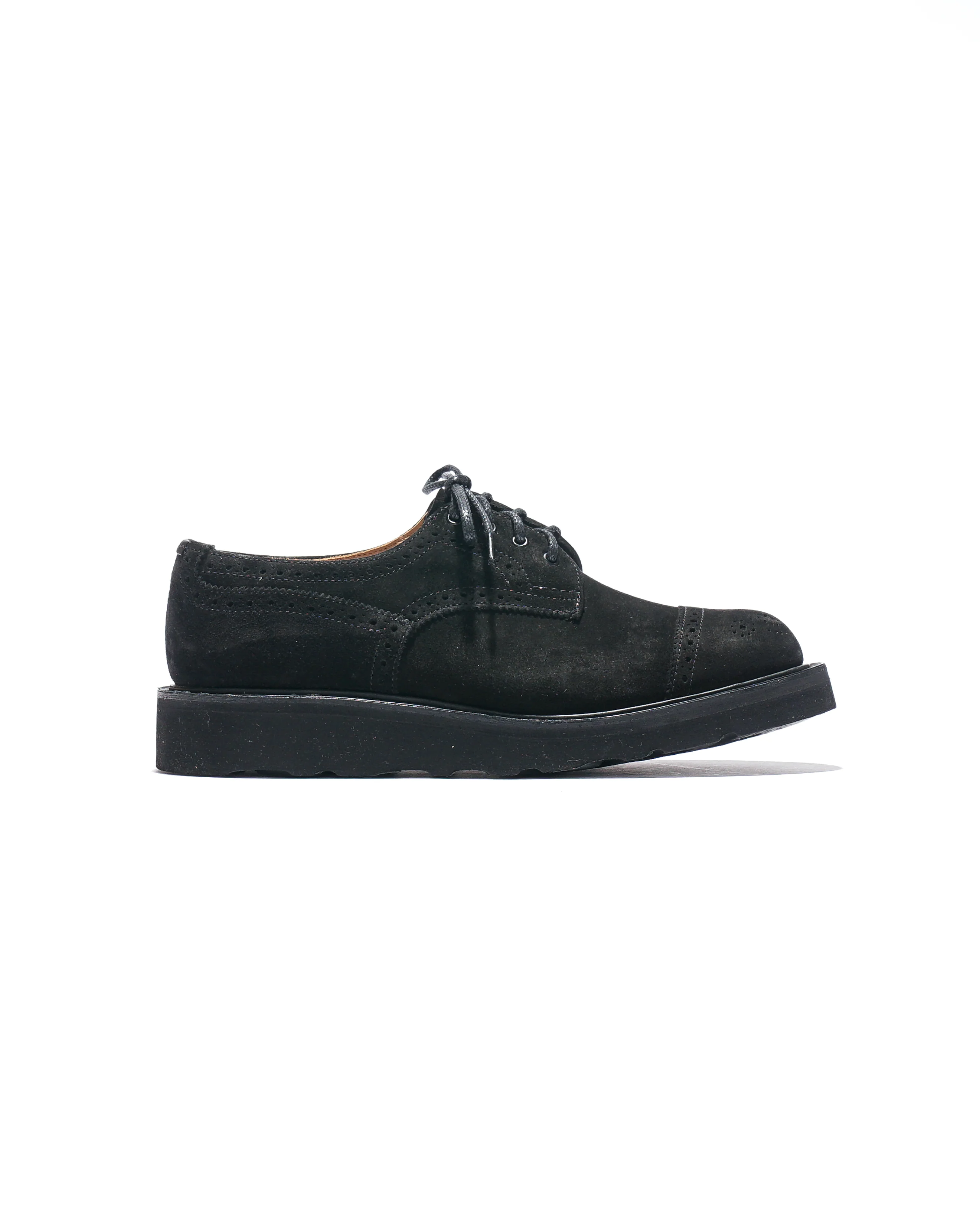 EG x Tricker's - Women's Asymmetric Gibson - Black - Suede - Morflex Sole - Image 3