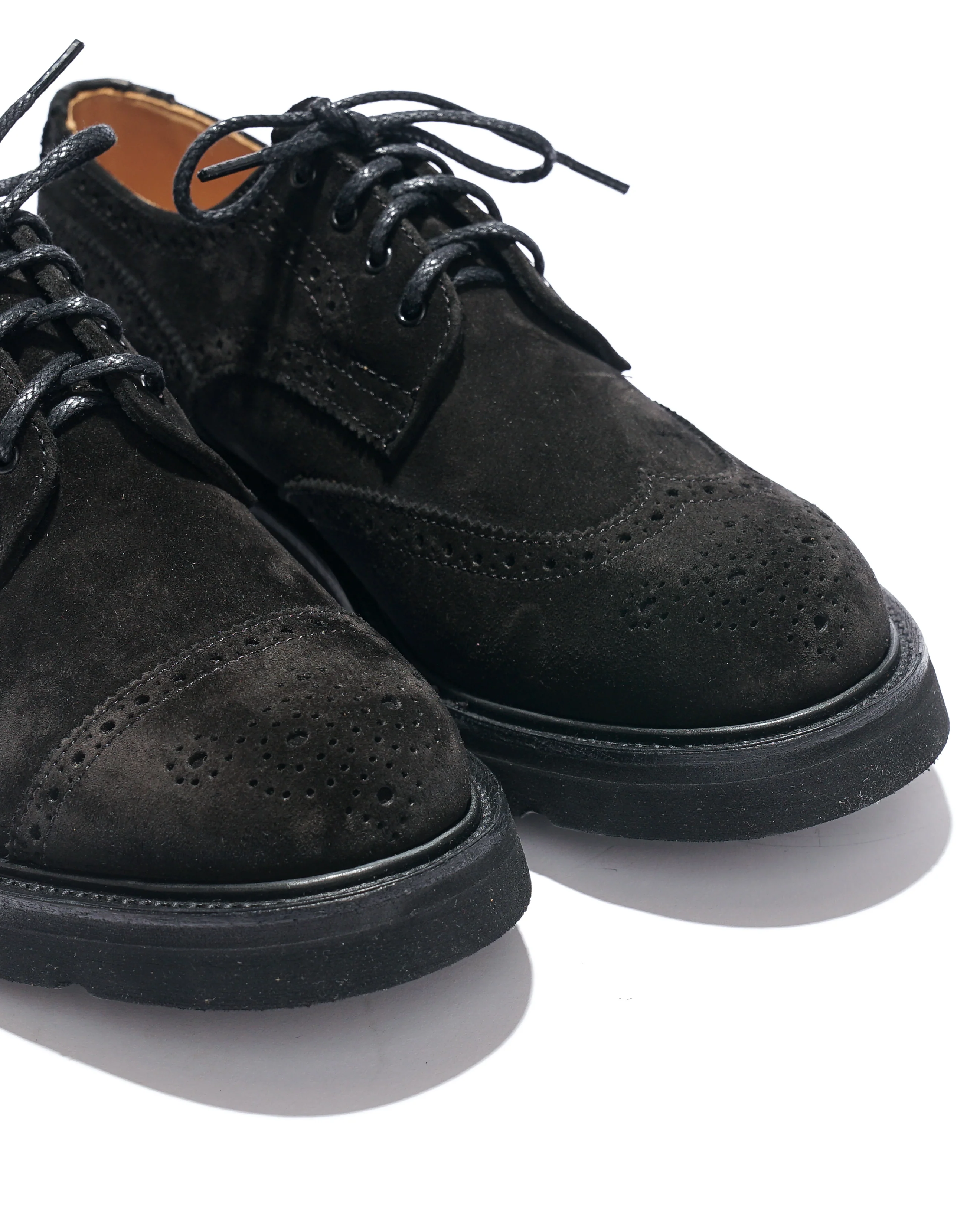 EG x Tricker's - Women's Asymmetric Gibson - Black - Suede - Morflex Sole - Image 8