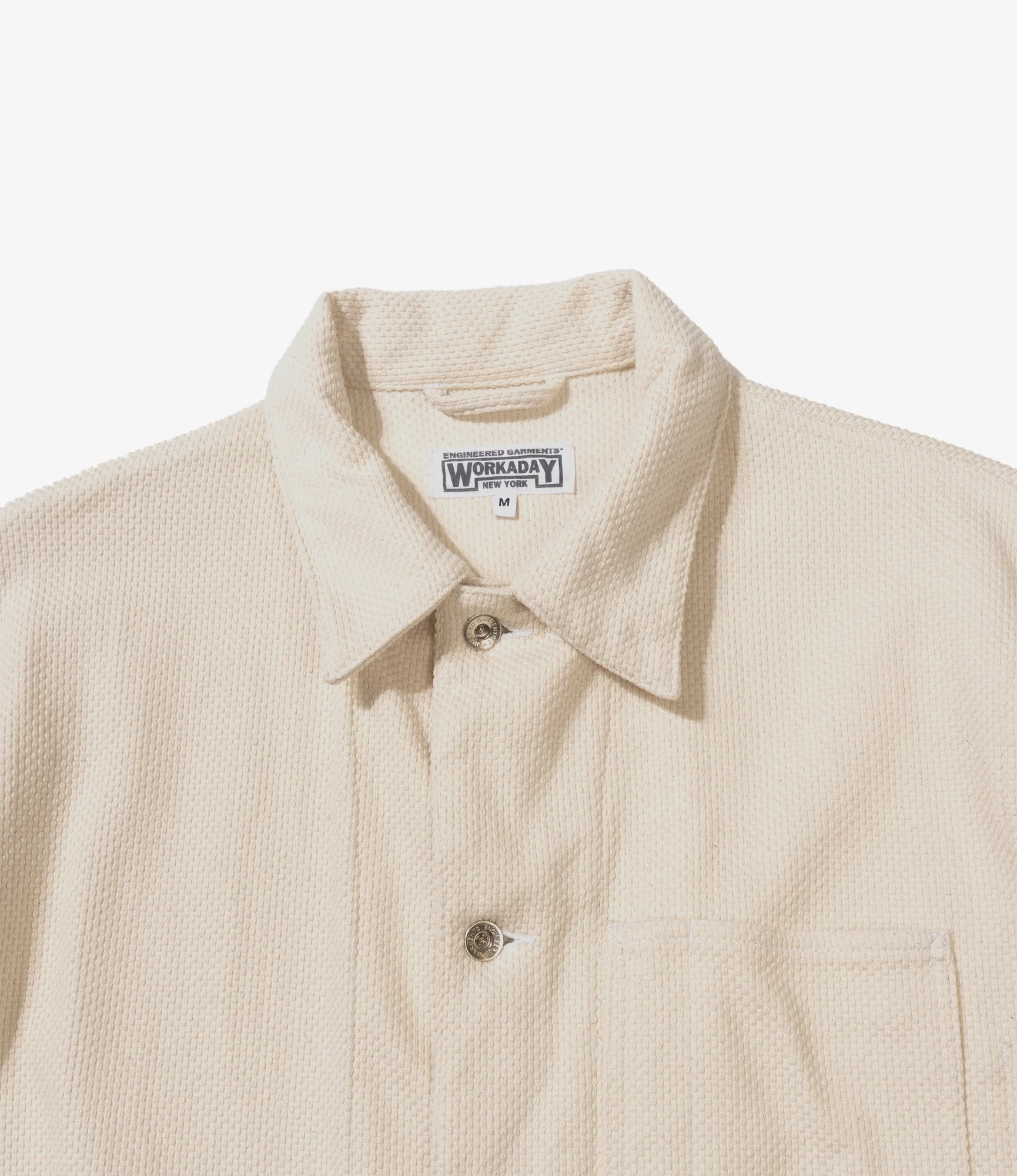Utility Jacket - Natural Cotton Heavy Basketweave - Image 3