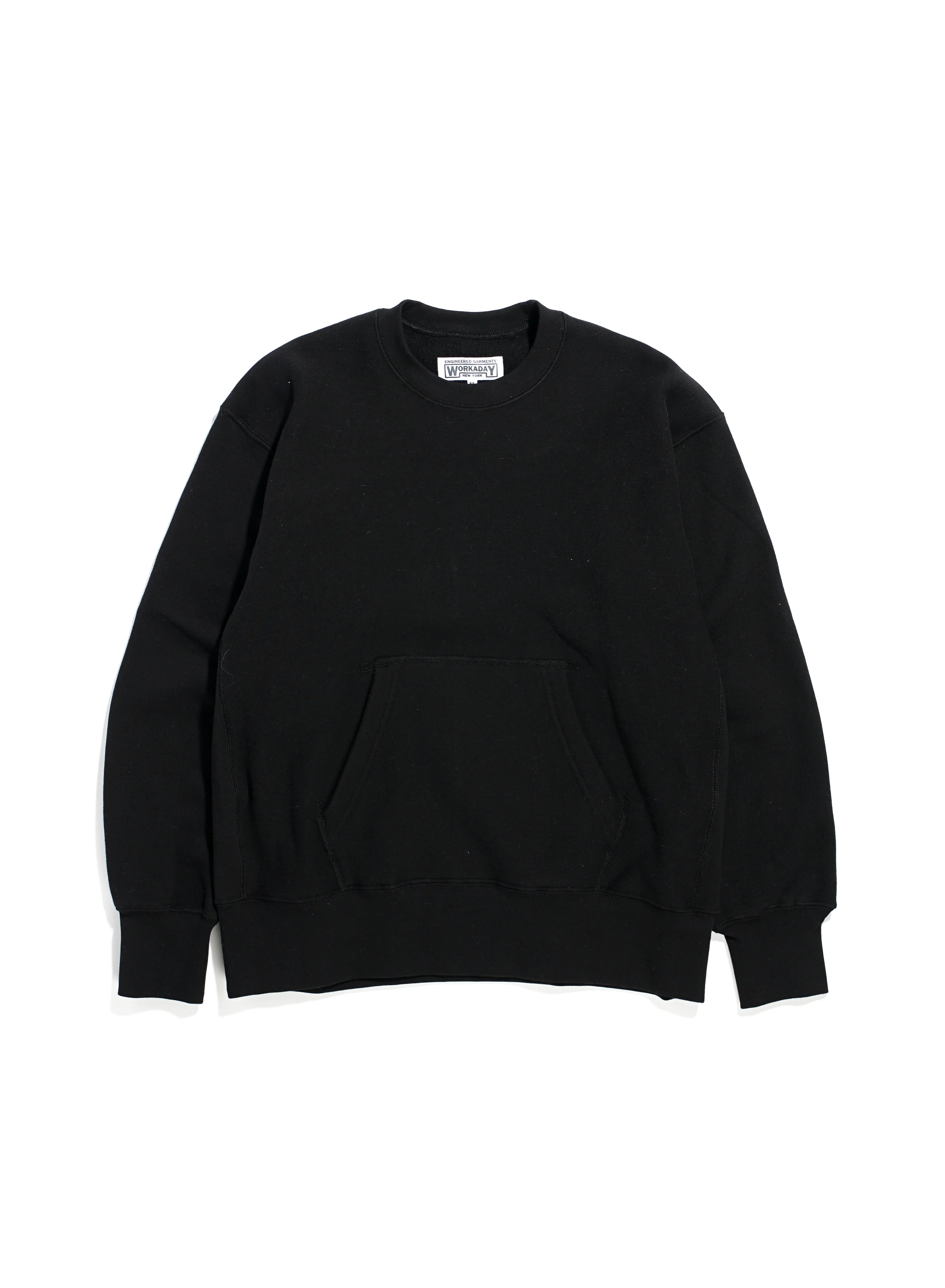 Utility Sweat Shirt - Black 12oz Cotton Fleece