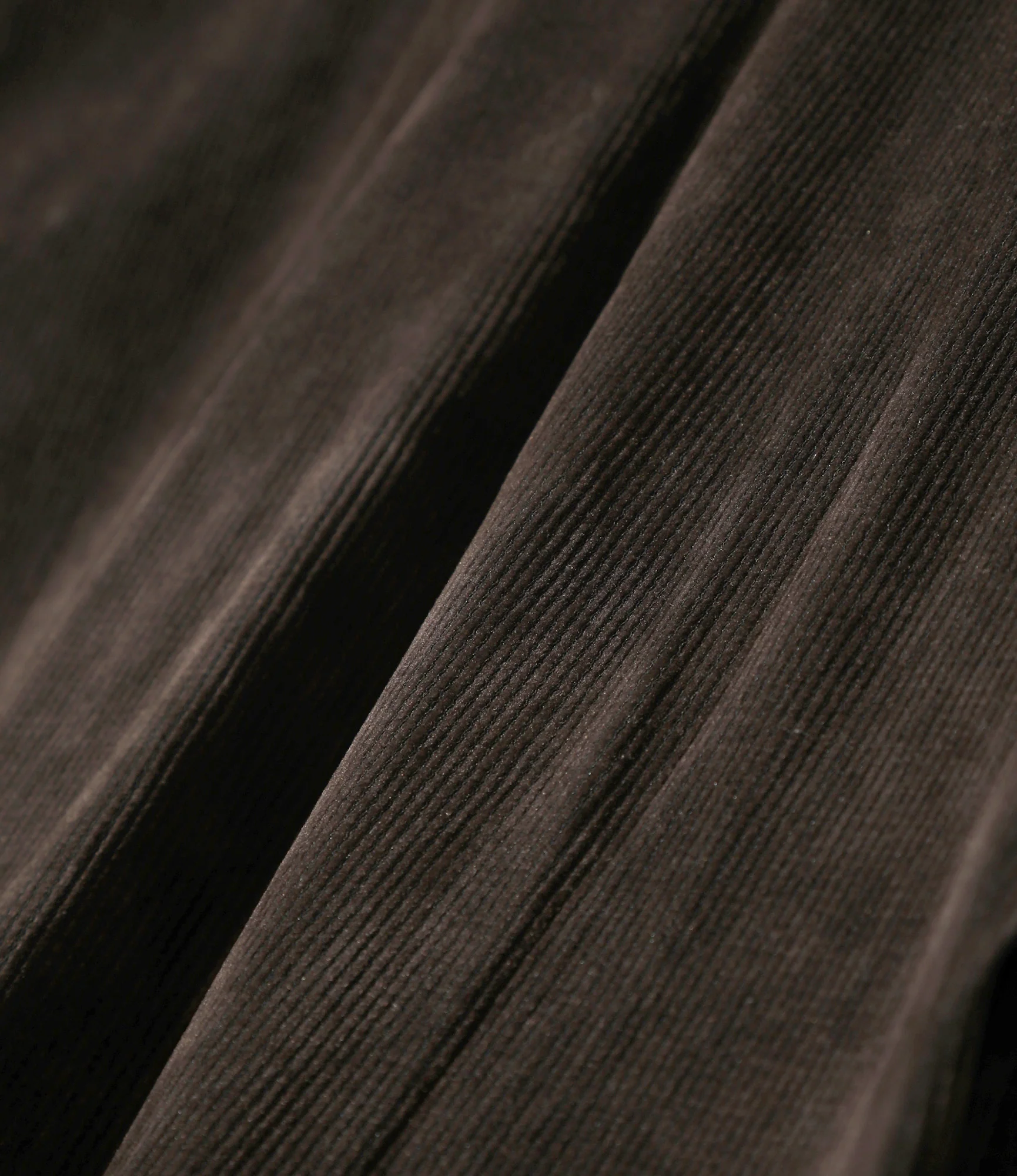 V-Neck Cardigan - Brown - Flocked Stripe Lace - Image 4