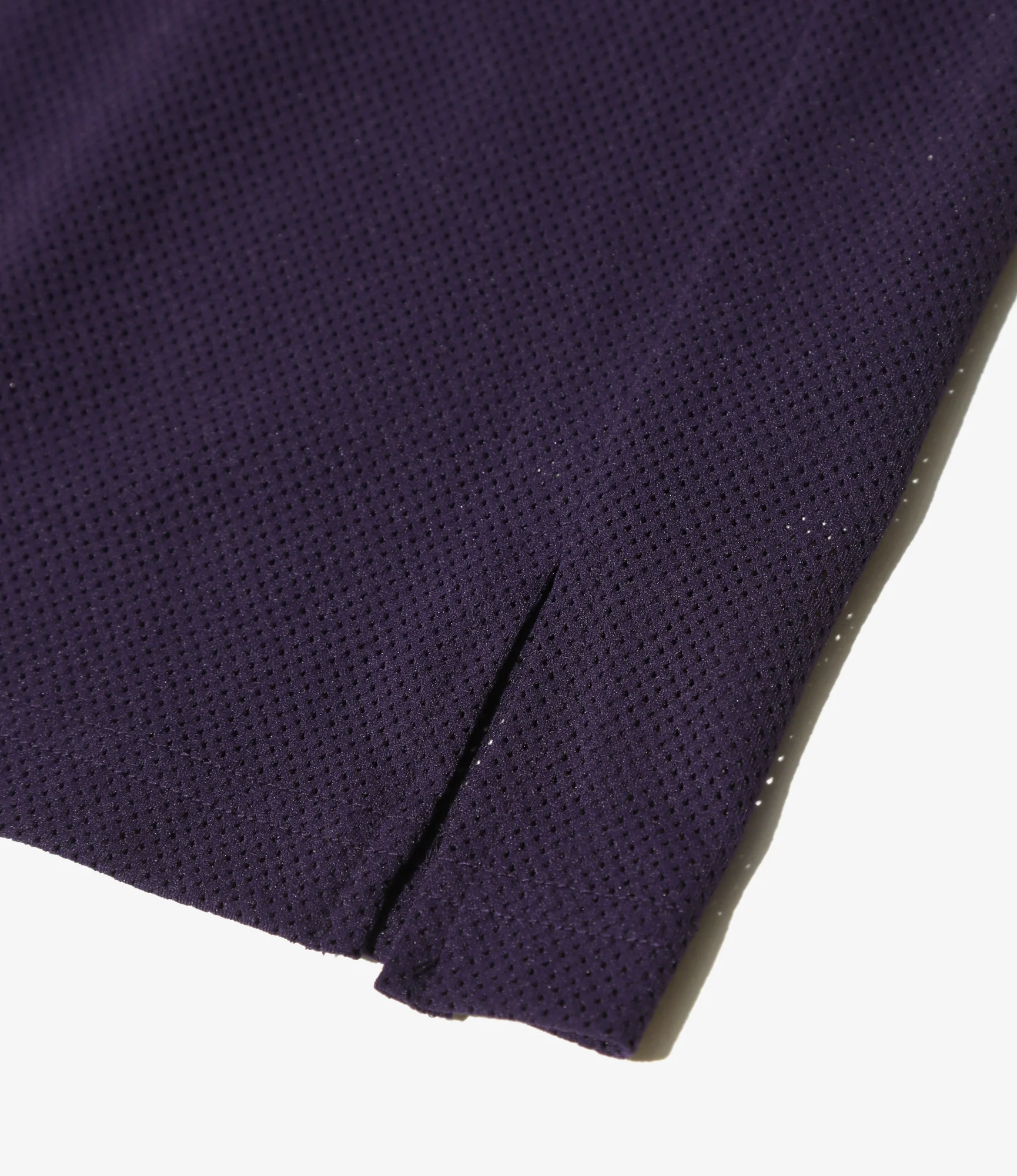 V-Neck Cardigan - Dk. Purple - Knit Mesh - Image 3