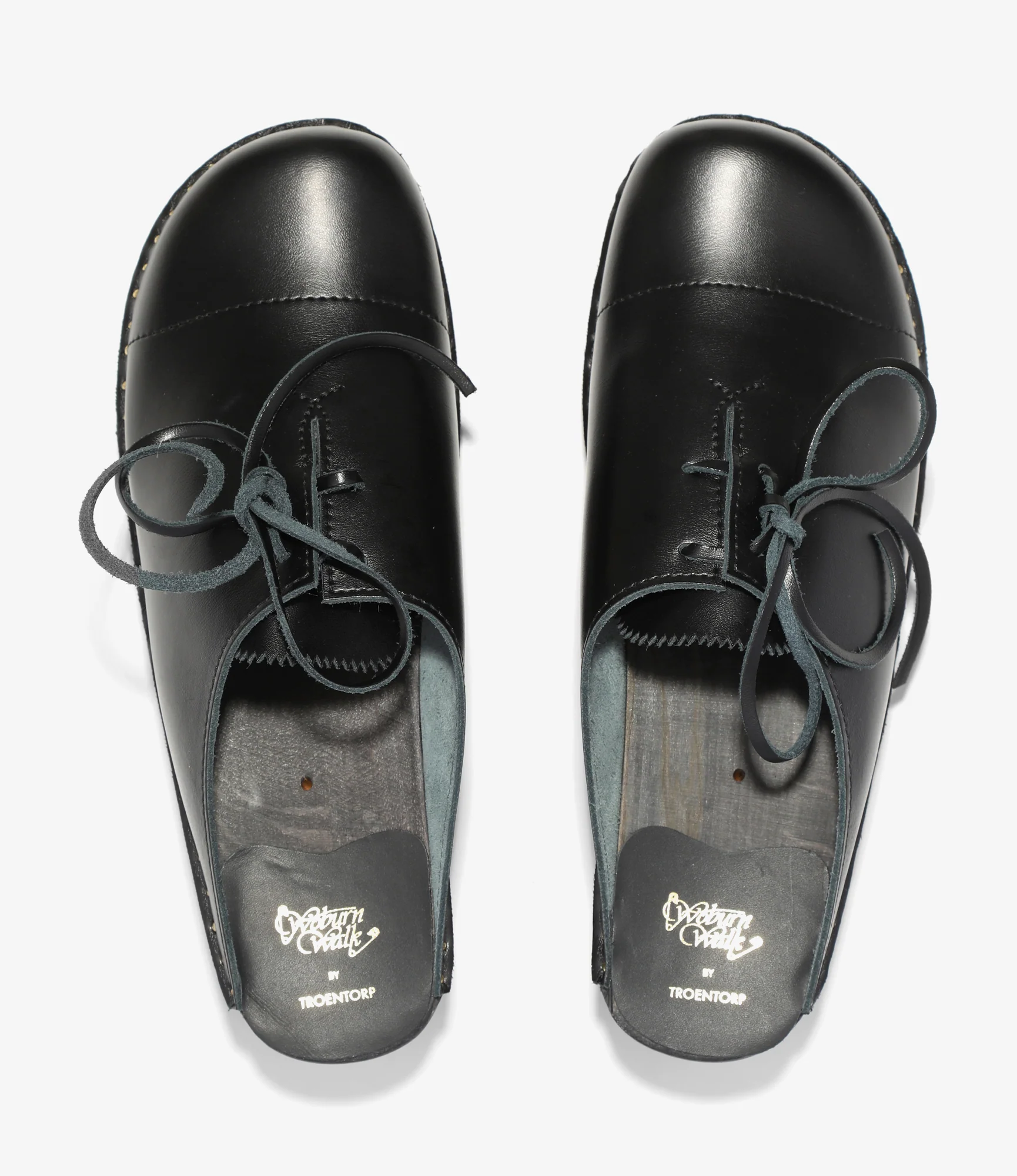 Woburn Walk X Troentorp - Swedish Clog - Alps/ Center Lace - Black - Image 3