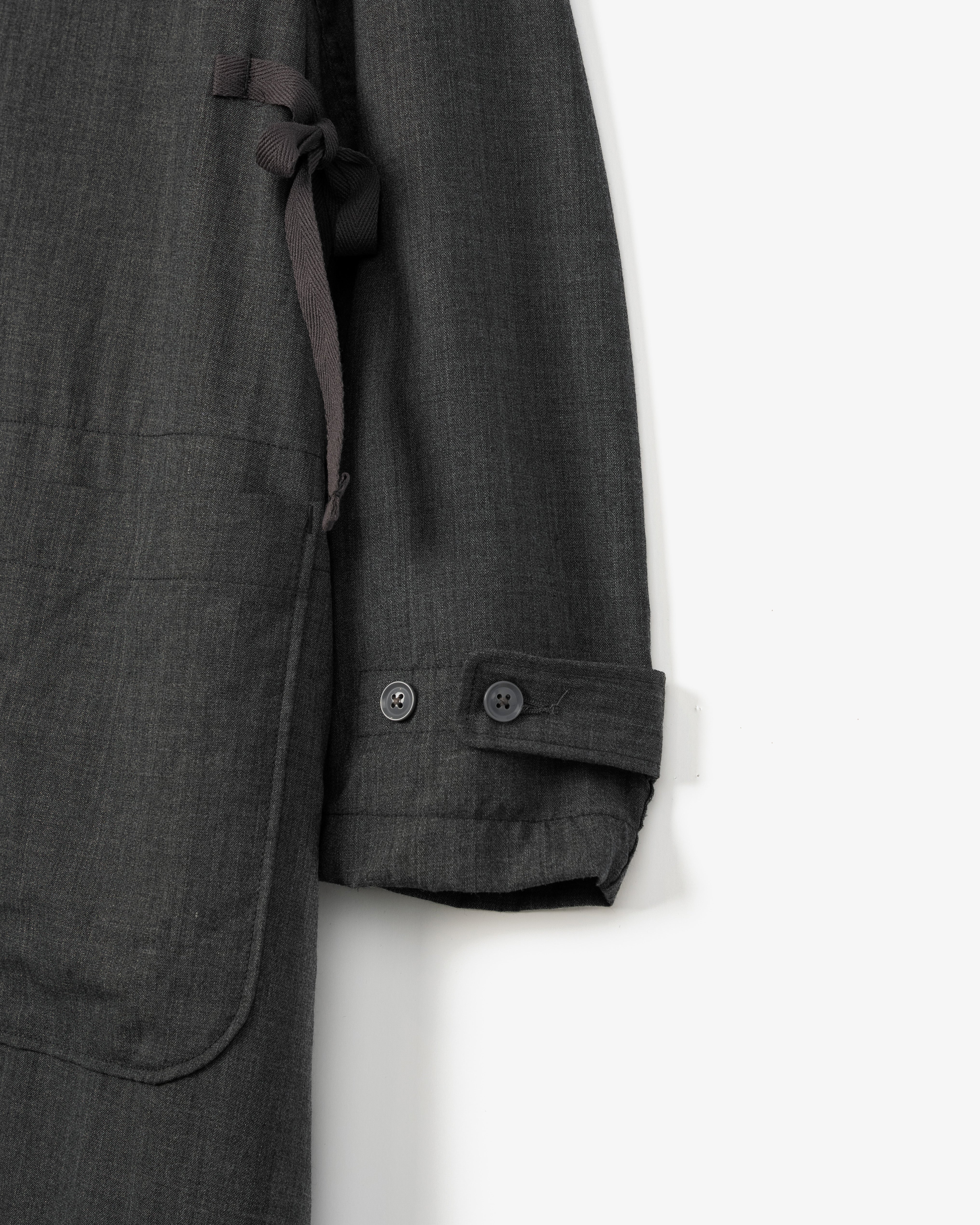 Women's Duffle Dress - Charcoal Tropical Wool - Image 4