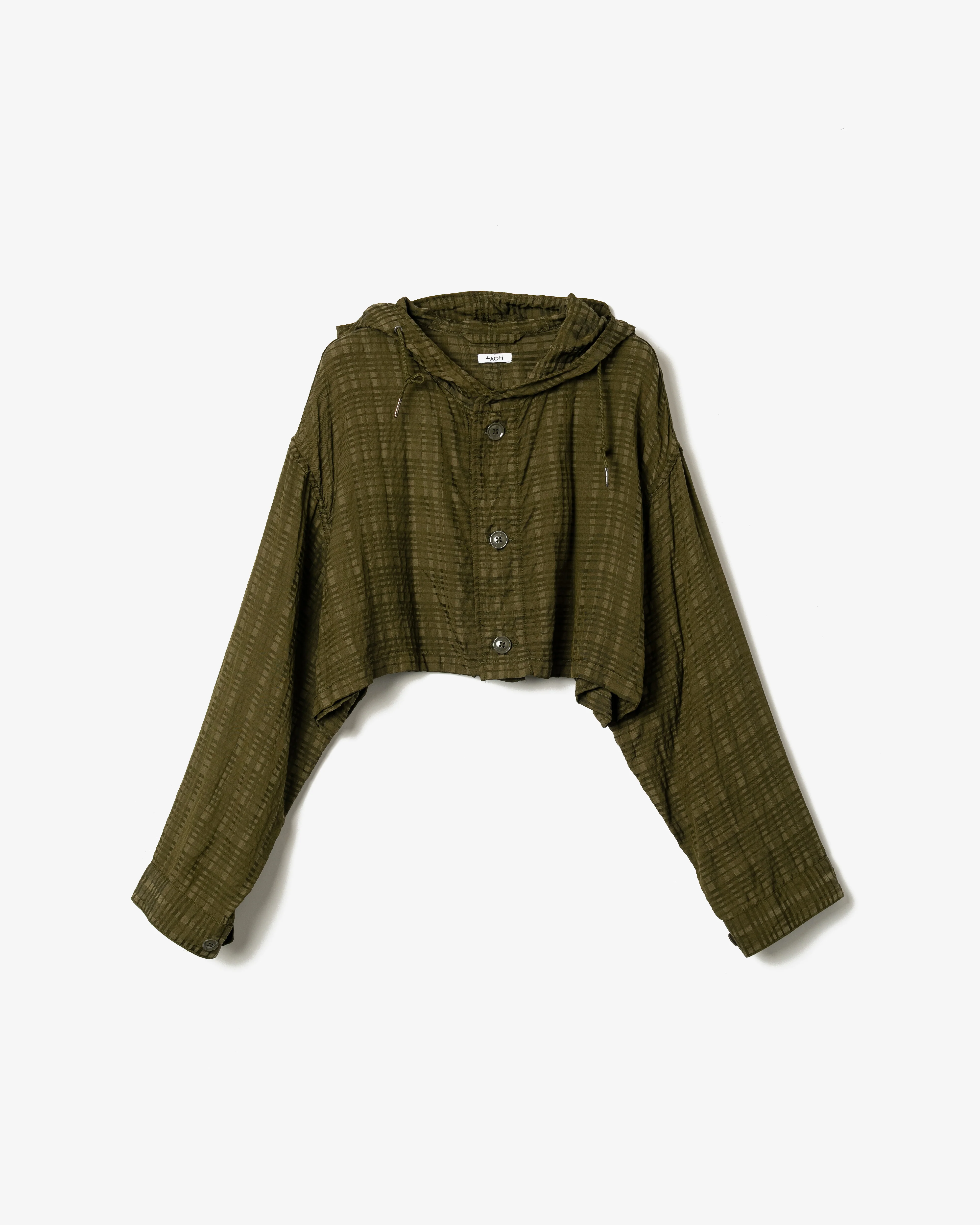 Women's M51 Dress - Olive Check Rayon Cotton - Image 6