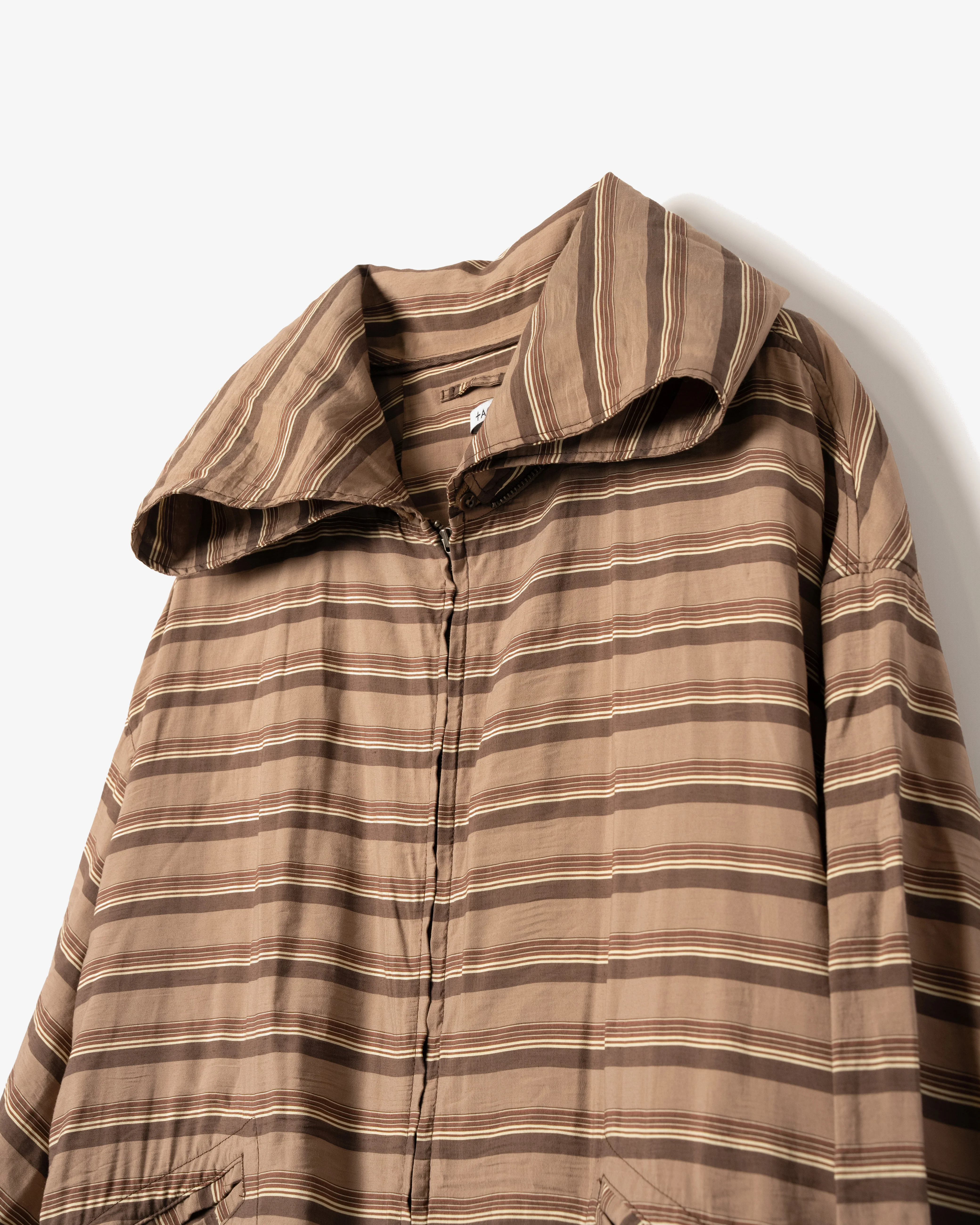 Women's Deck Dress - Brown Stripe Viscose - Image 3
