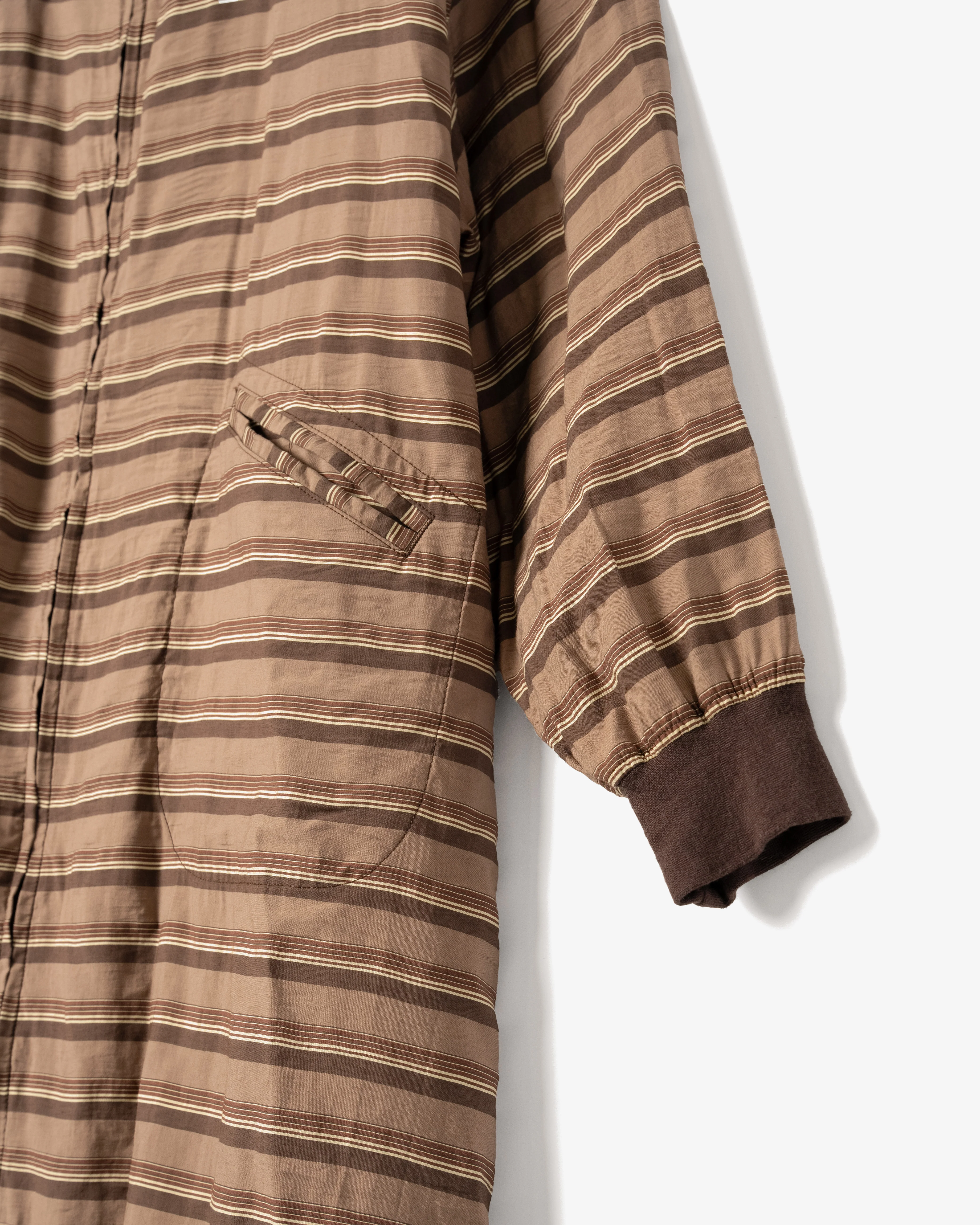 Women's Deck Dress - Brown Stripe Viscose - Image 5
