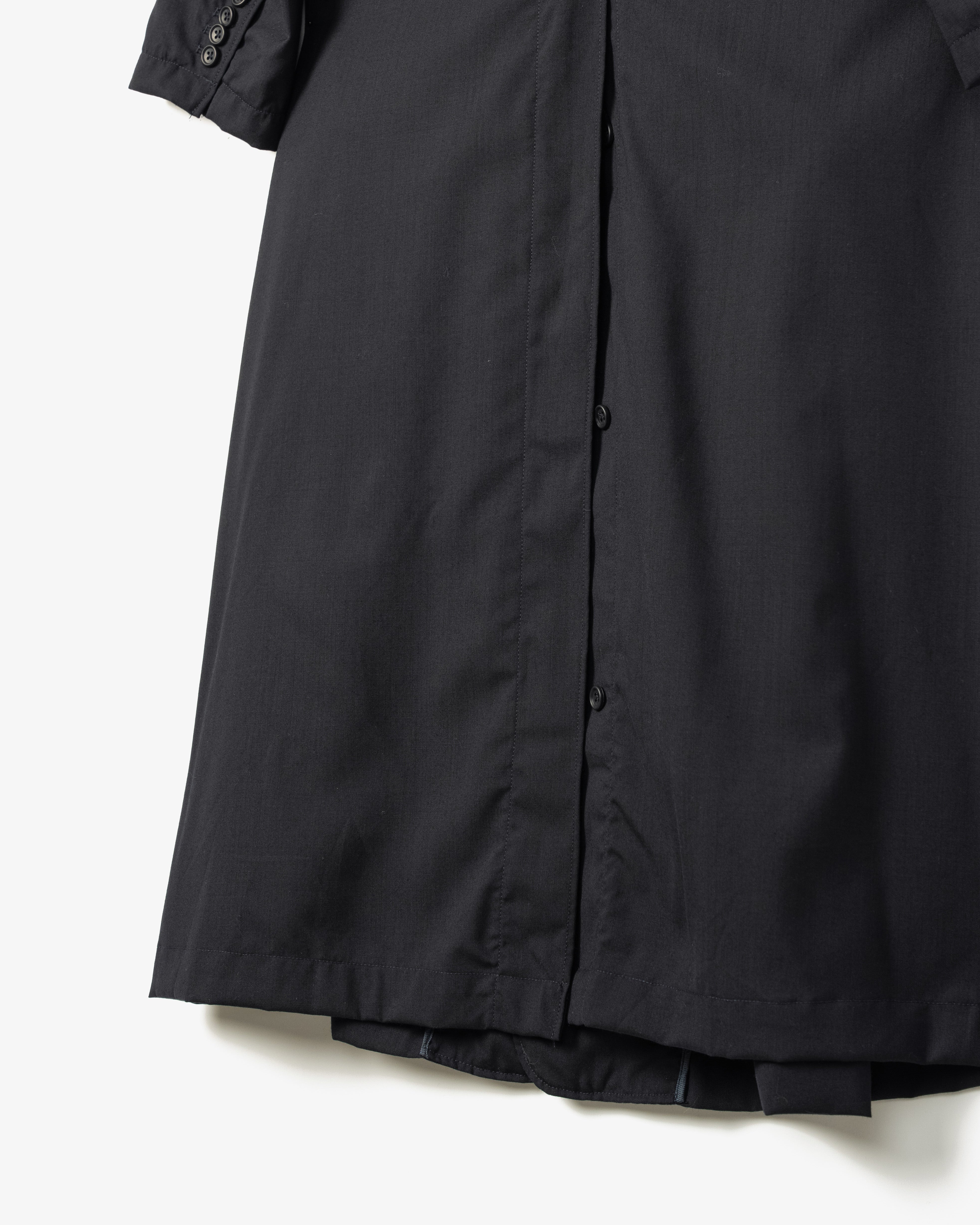 Women's Tux Dress - DK. Navy Tropical Wool - Image 3
