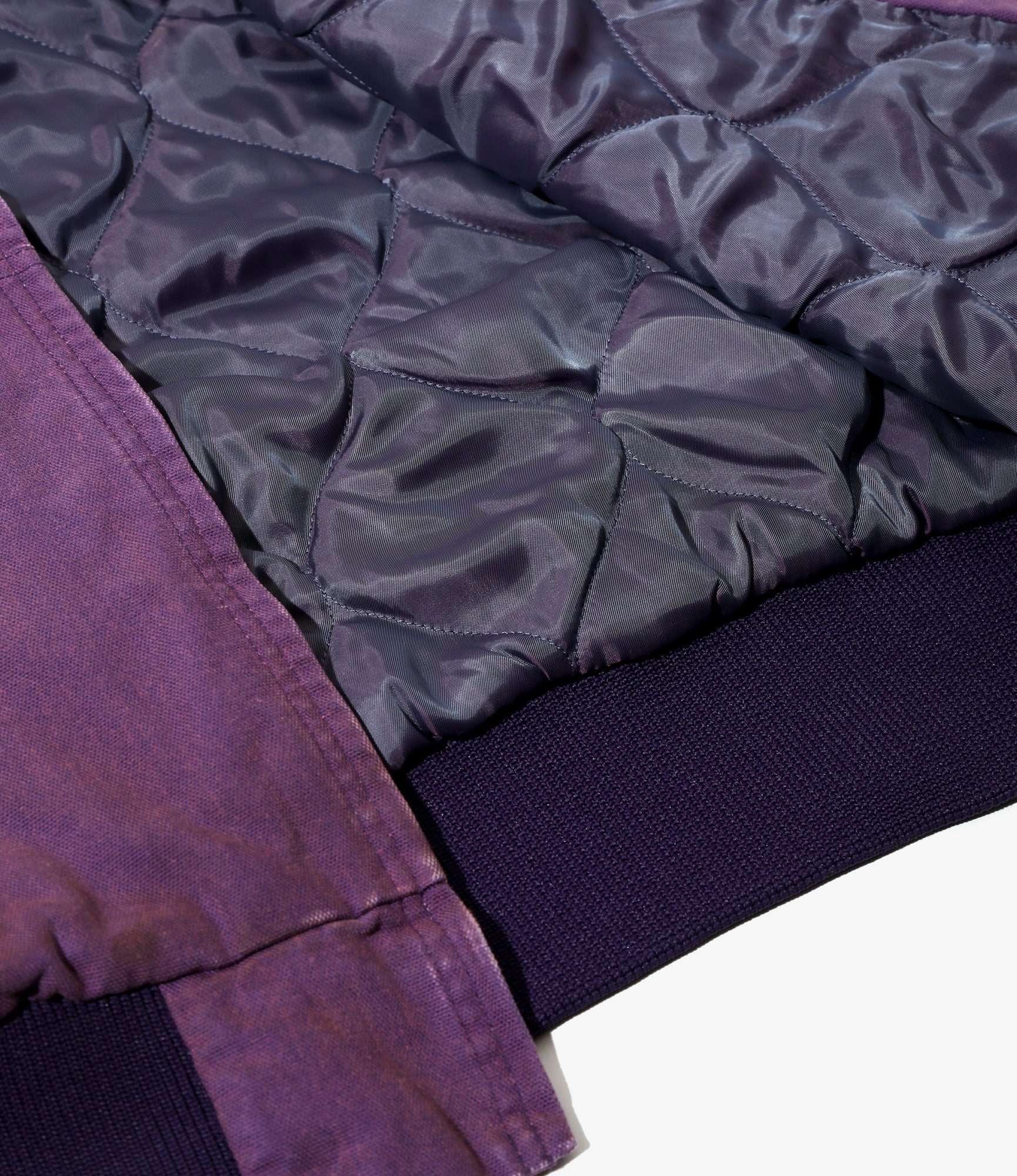 Zipped Work Hoody - Purple - 11oz Cotton Oxford - Image 2